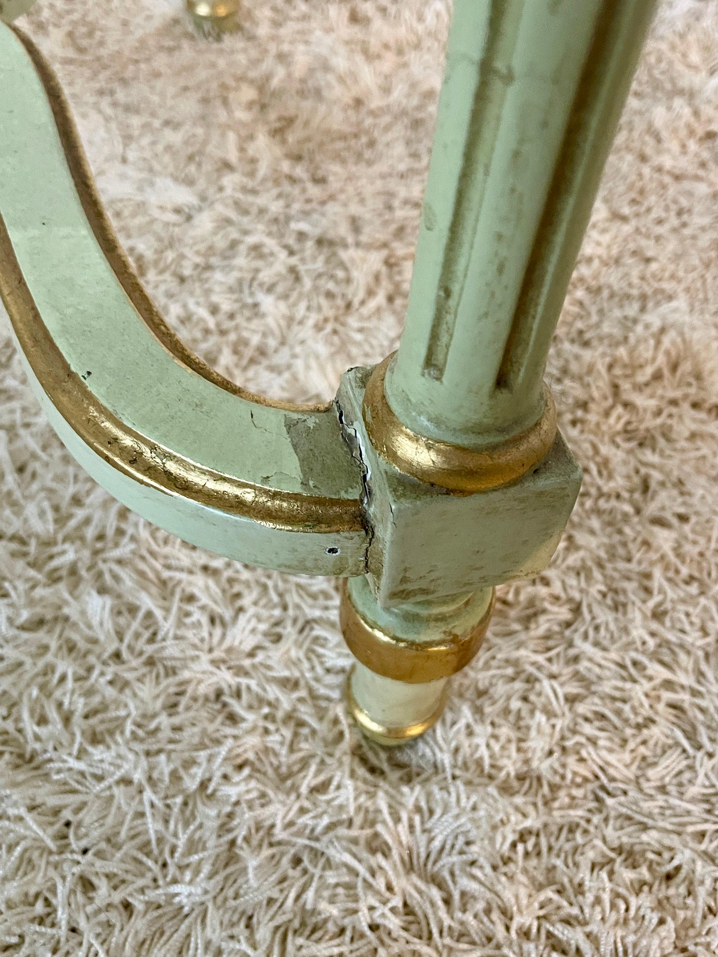 Tavolino antico contenitore stile imperio '900 Italia