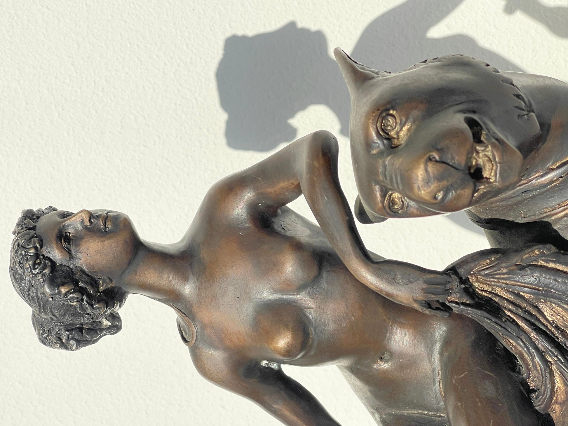 Scultura, Arianna in bronzo che cavalca una pantera, XX secolo