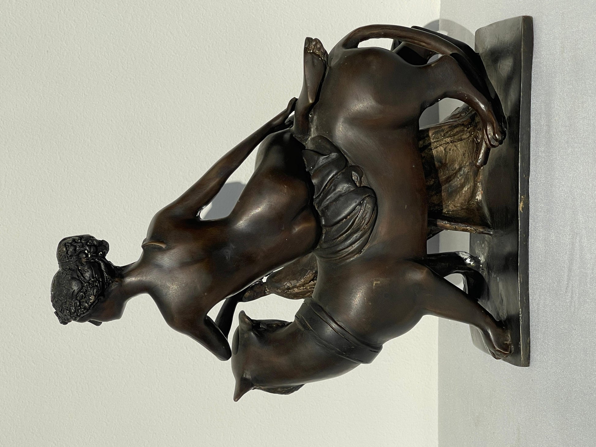 Scultura, Arianna in bronzo che cavalca una pantera, XX secolo