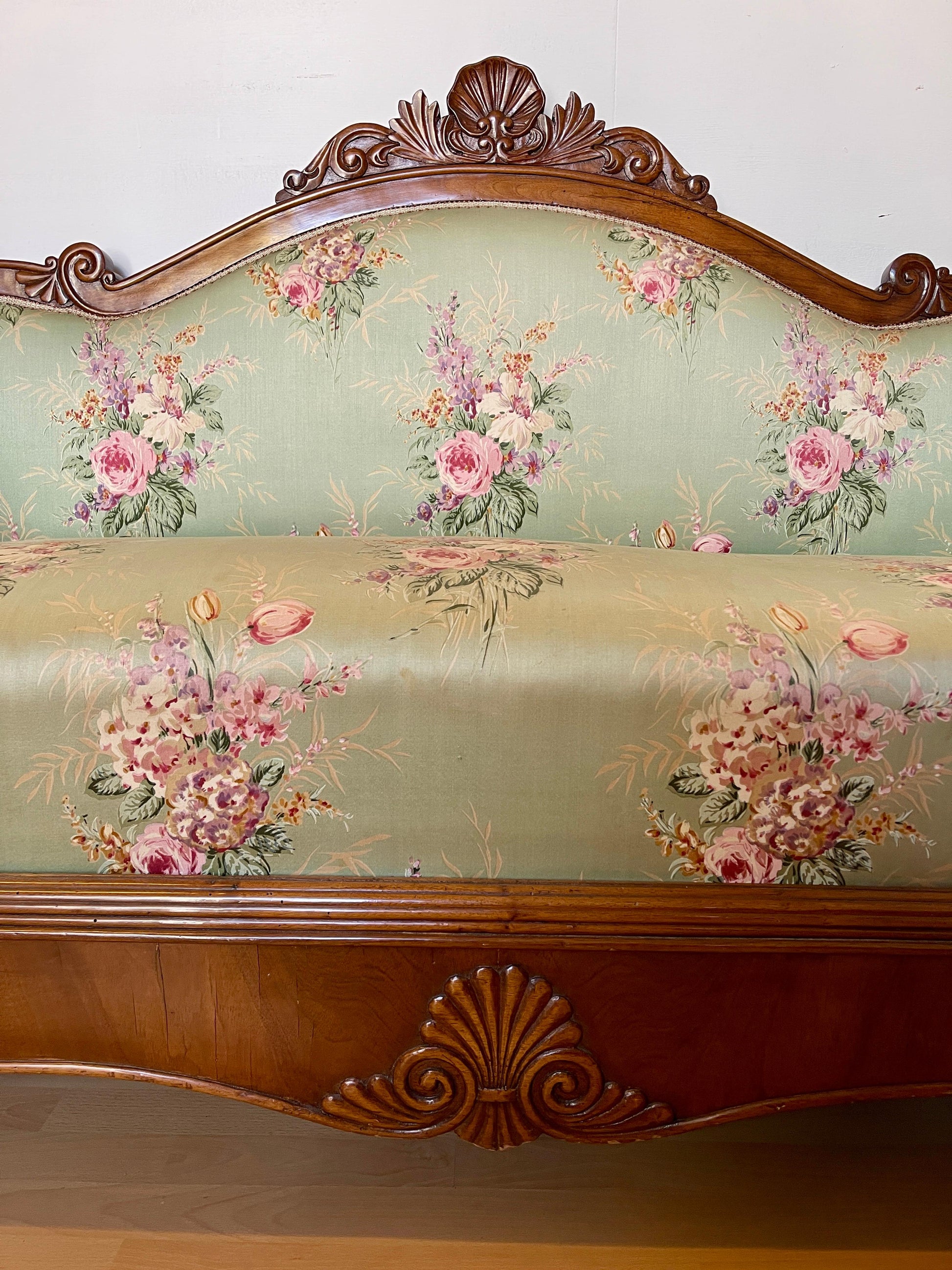 Divano antico stile Luigi Filippo XX secolo