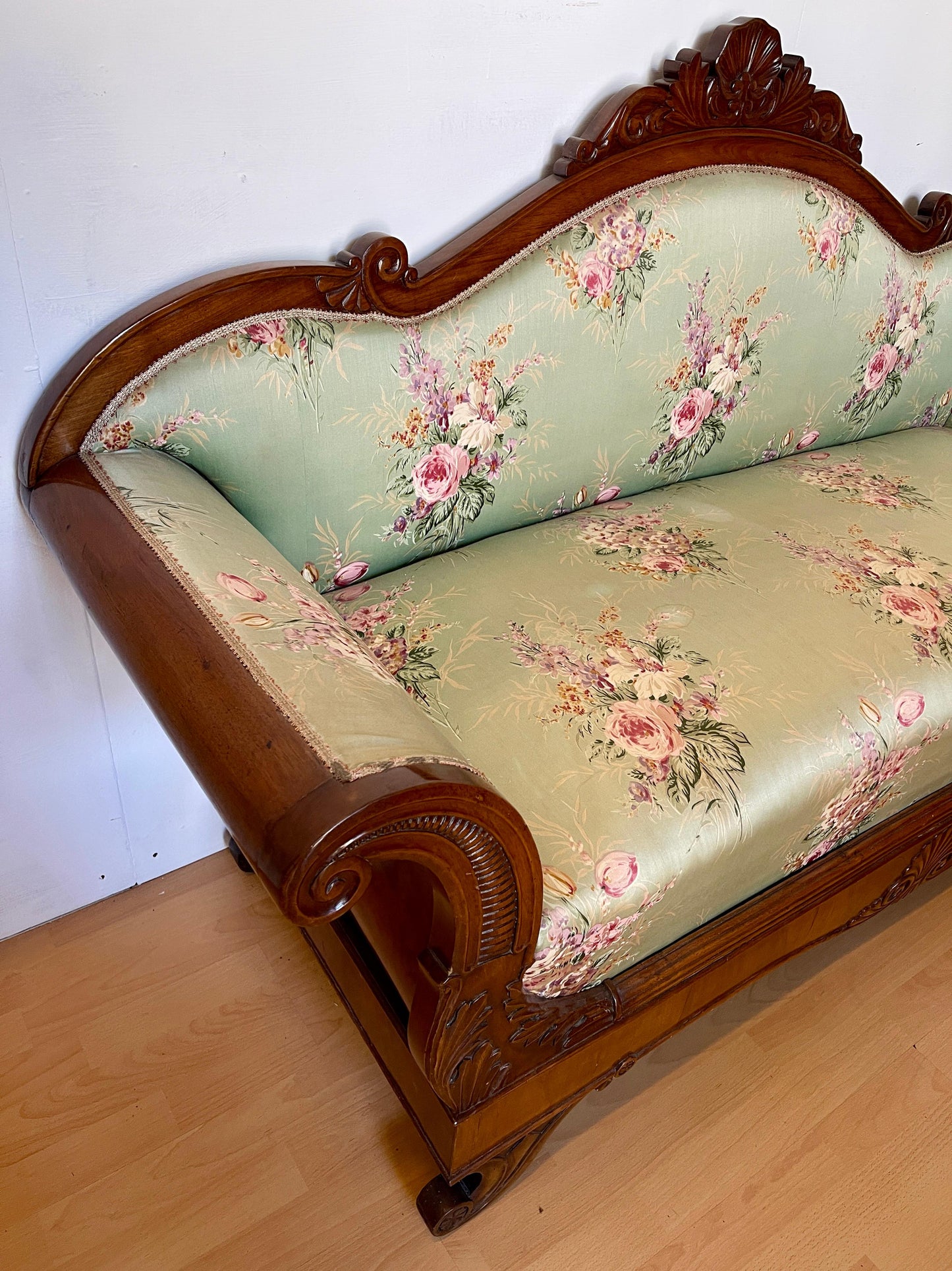 Divano antico stile Luigi Filippo XX secolo