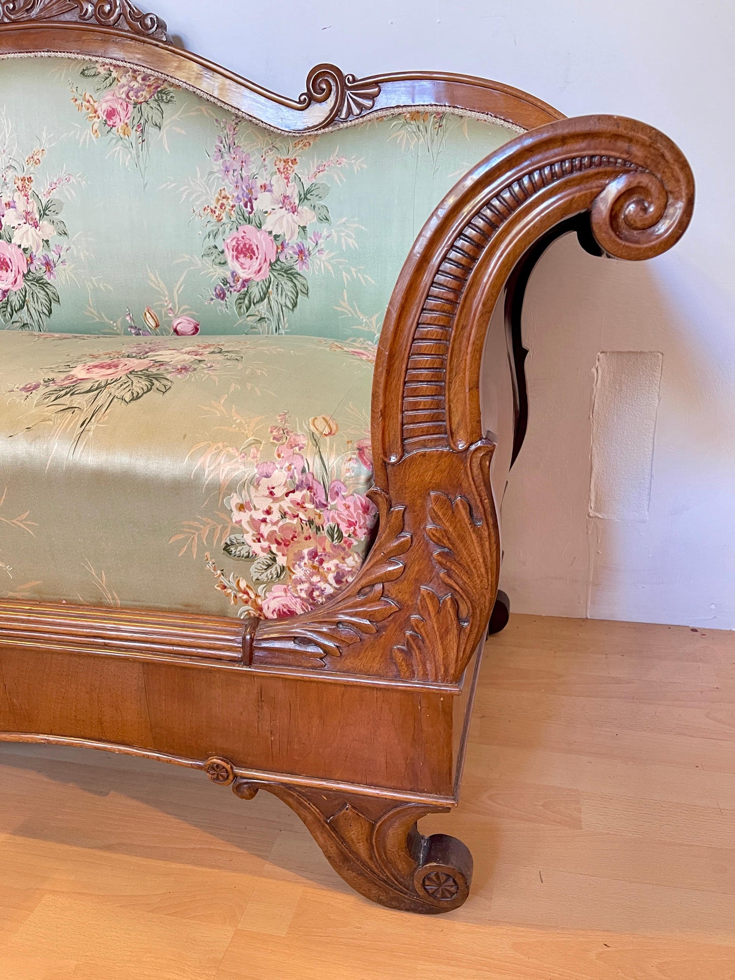 Divano antico stile Luigi Filippo XX secolo