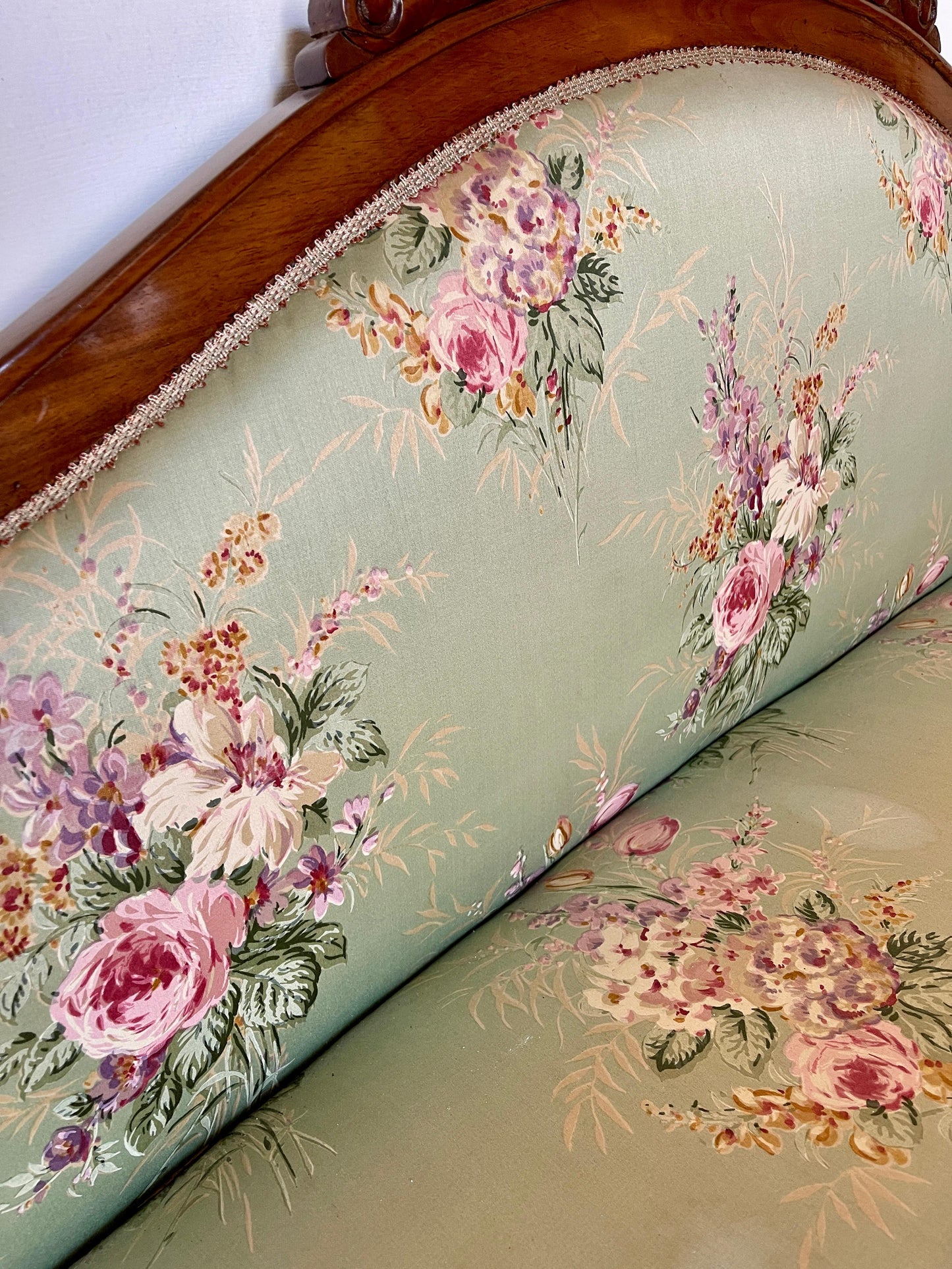 Divano antico stile Luigi Filippo XX secolo