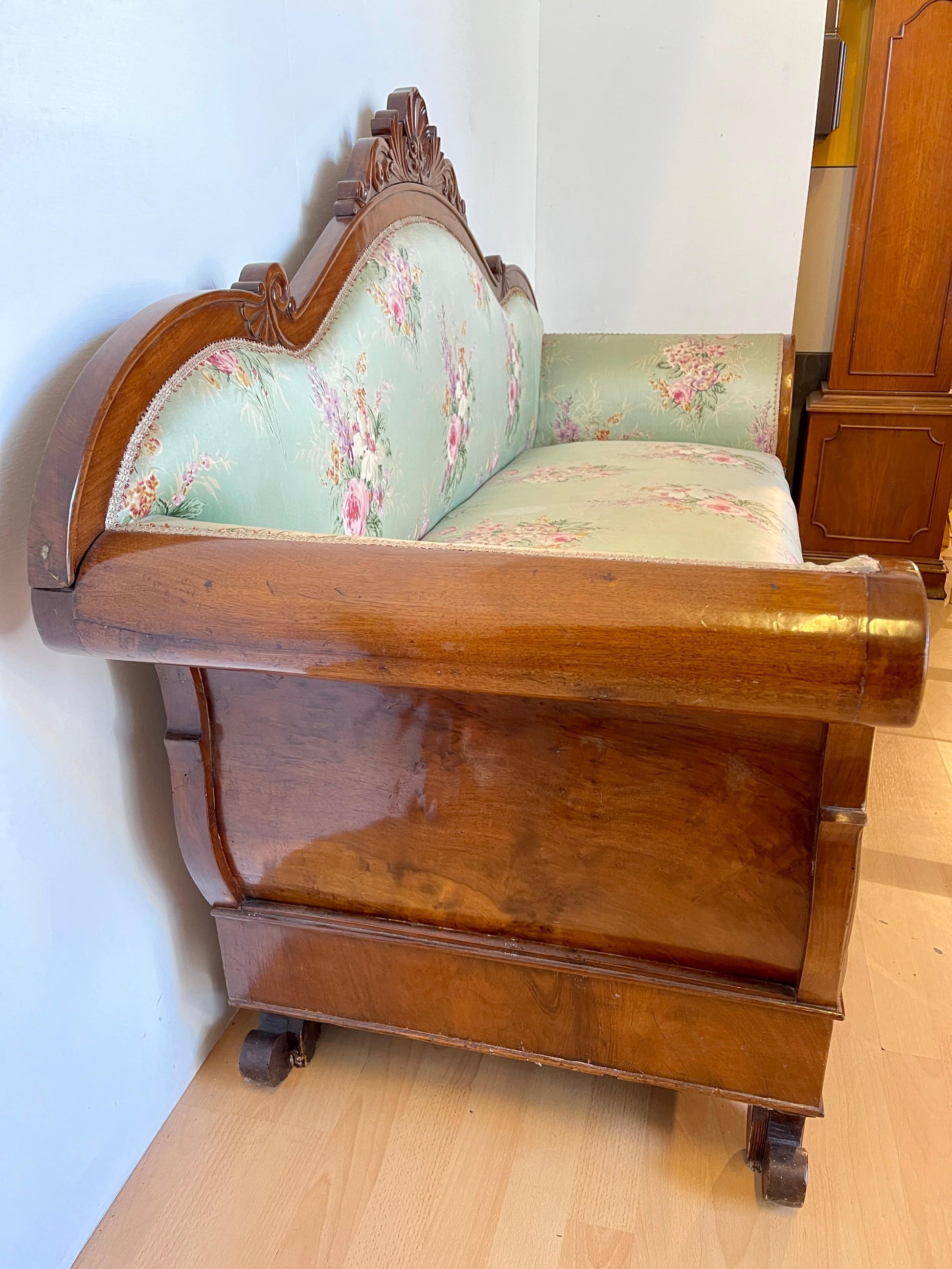 Divano antico stile Luigi Filippo XX secolo