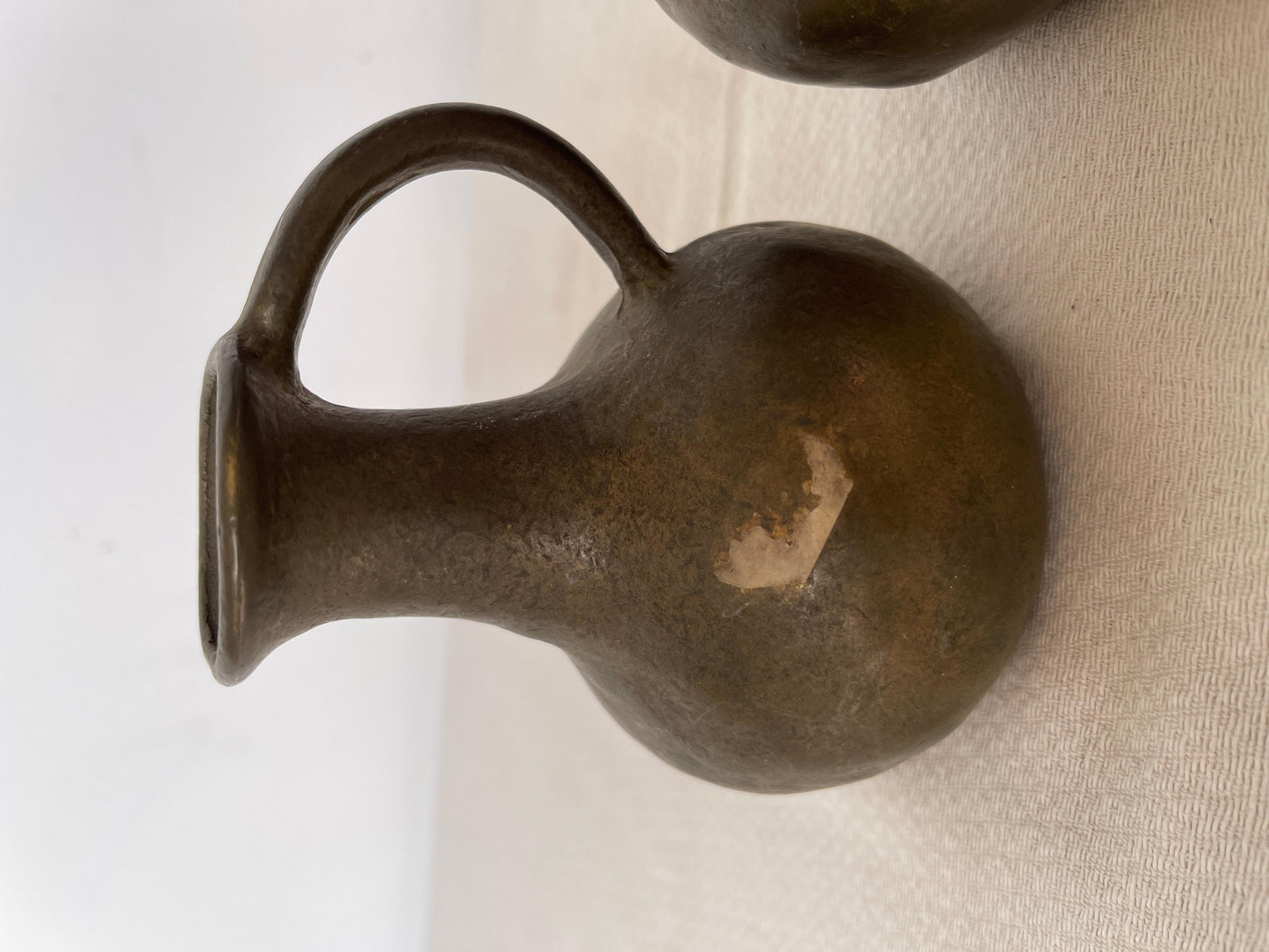 Antica coppia di vasi in bronzo massiccio, XIX secolo