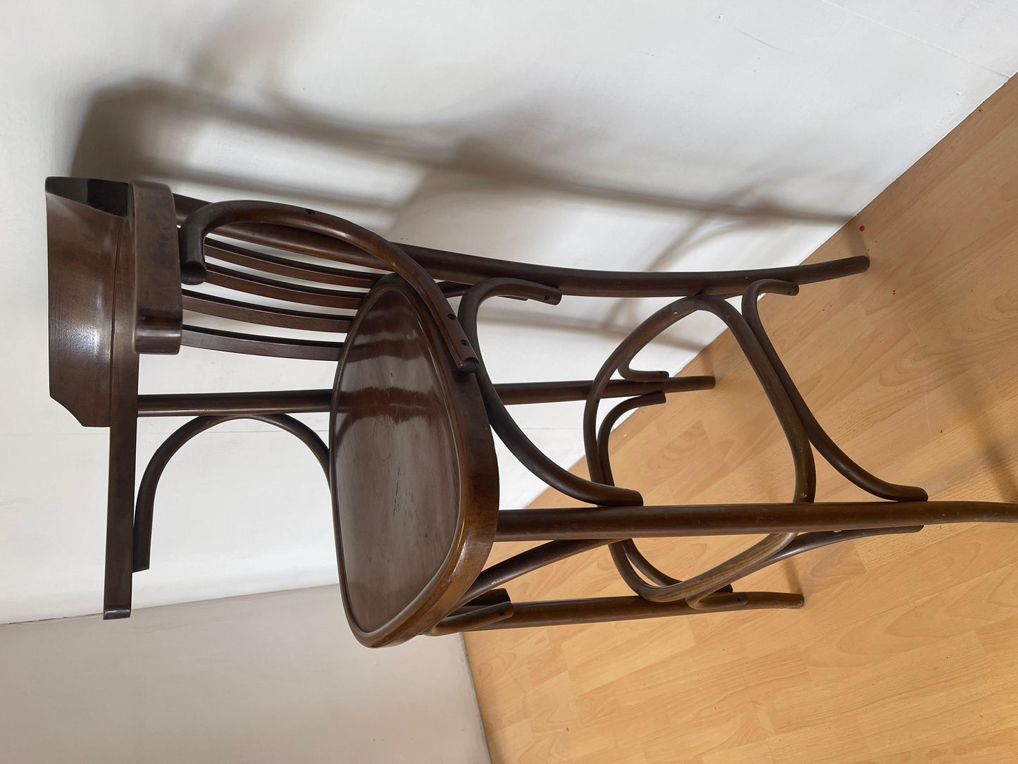 Sgabello bistrot in legno vintage anni 60