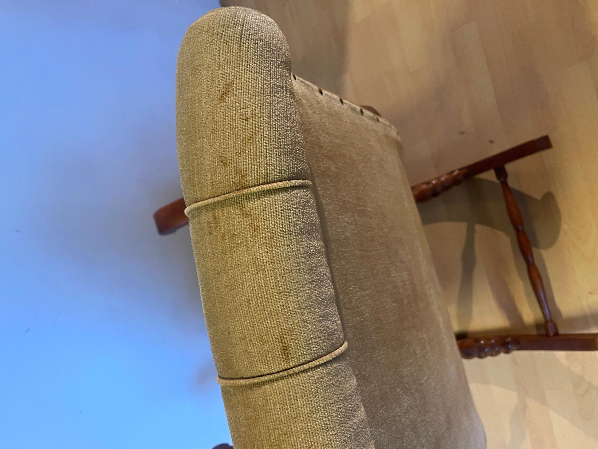 Elegante sedia a dondolo stile classico italiano anni '90