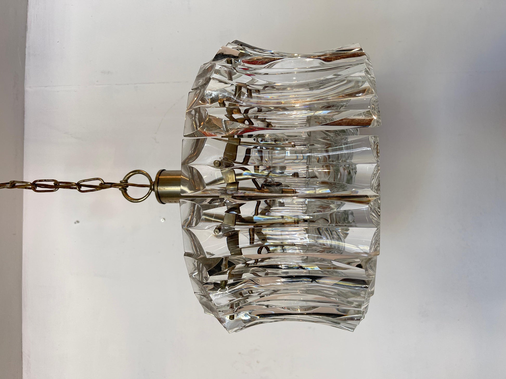 Lampadario a sospensione a 3 luce Murano stile Pablo Venini anni '60