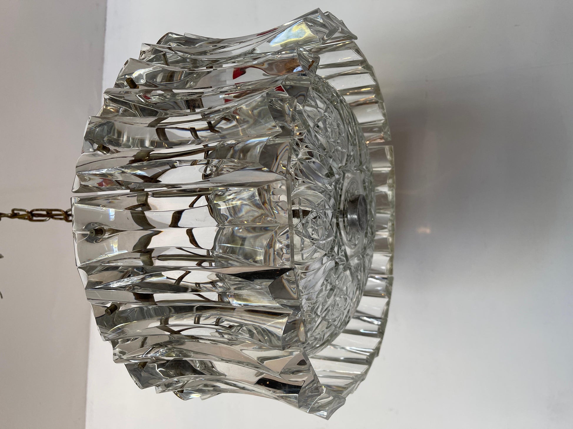 Lampadario a sospensione a 3 luce Murano stile Pablo Venini anni '60