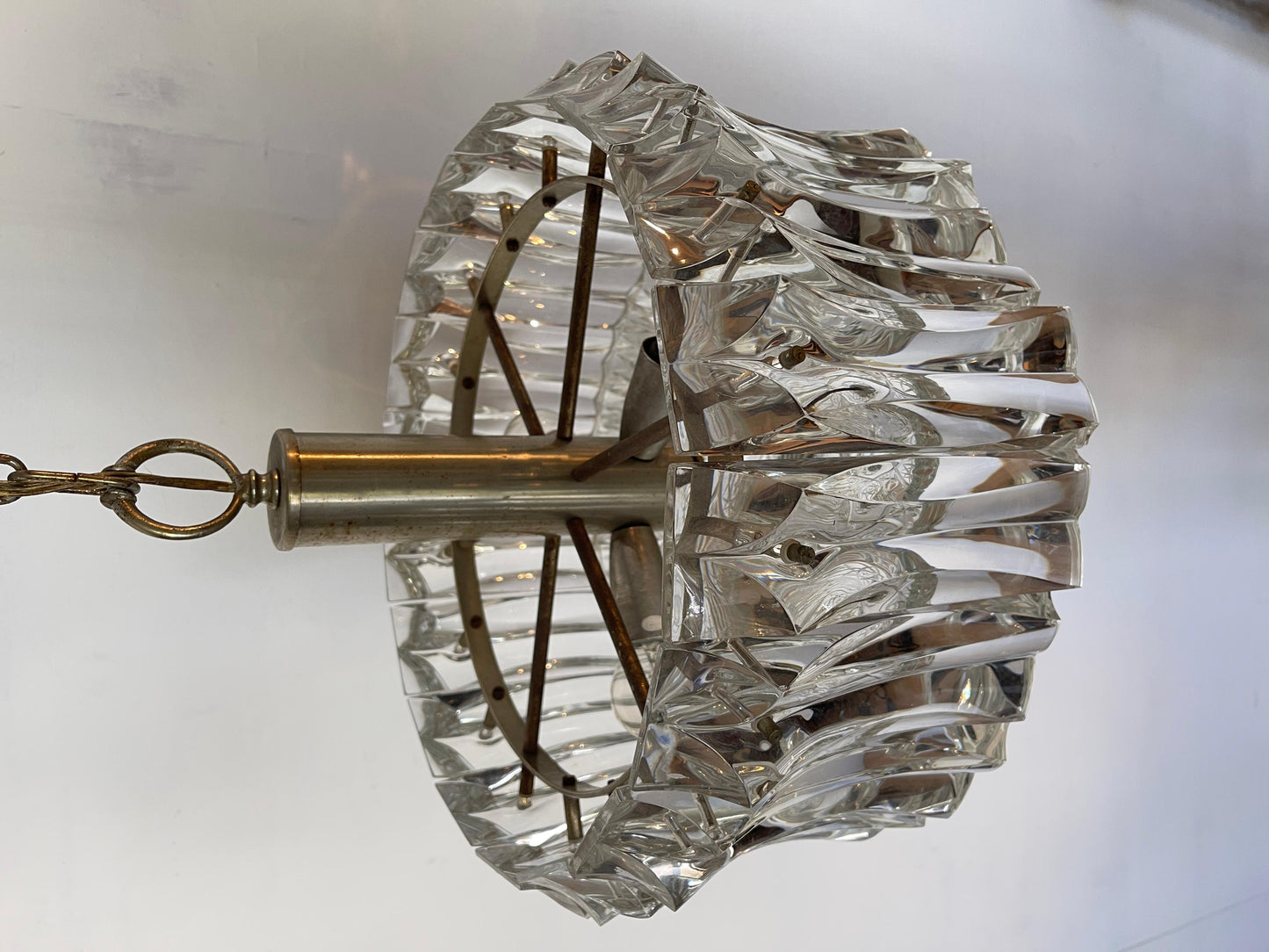 Lampadario a sospensione a 3 luce Murano stile Pablo Venini anni '60