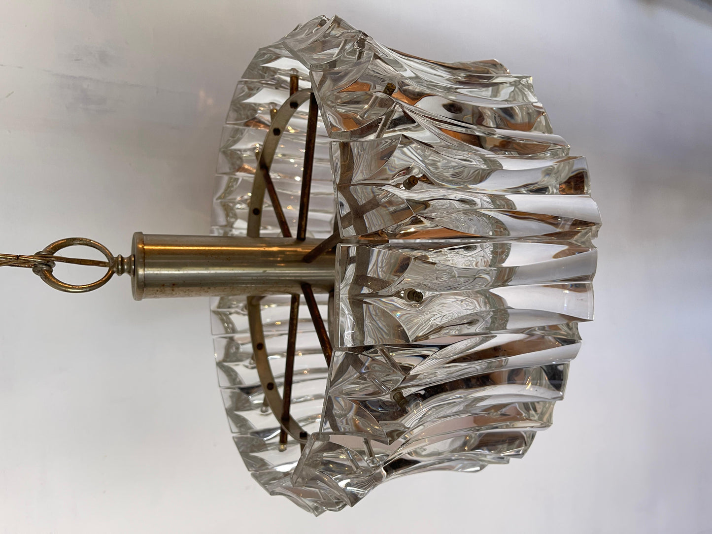 Lampadario a sospensione a 3 luce Murano stile Pablo Venini anni '60