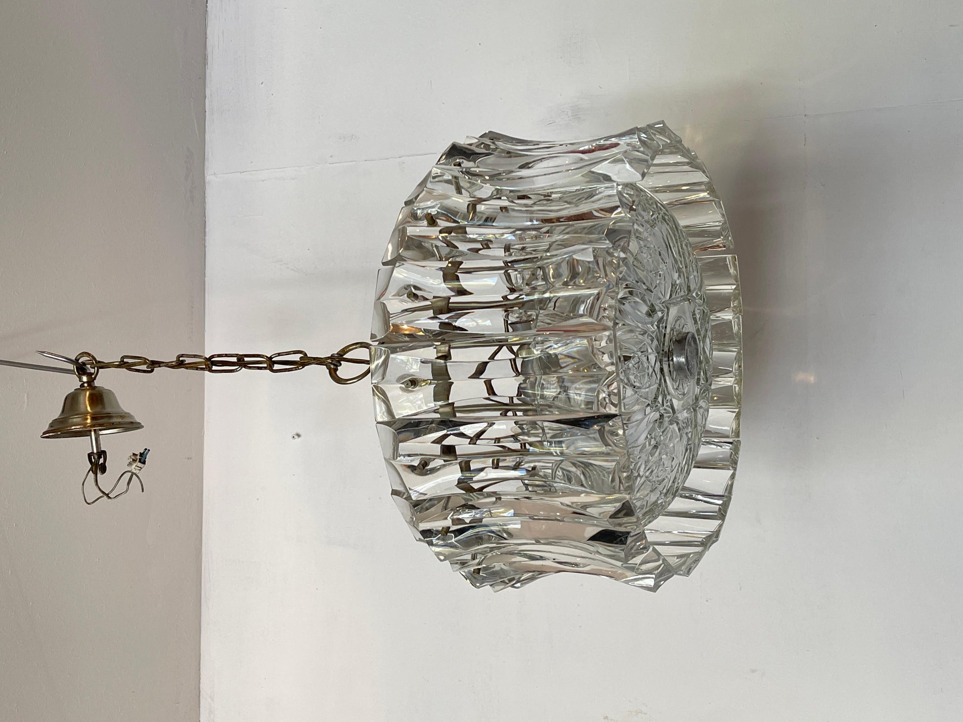 Lampadario a sospensione a 3 luce Murano stile Pablo Venini anni '60