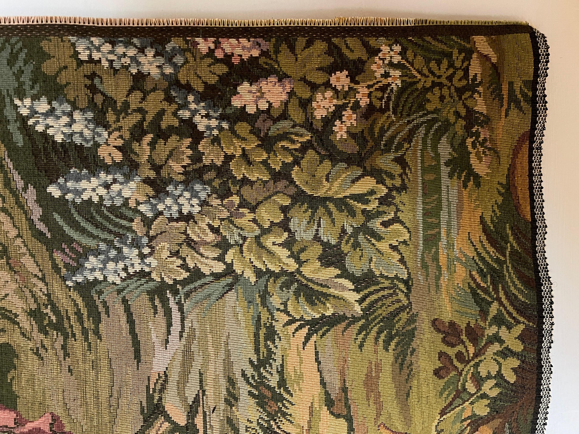 Arazzo francese raffigurante un cavallo d'epoca degli anni '90.