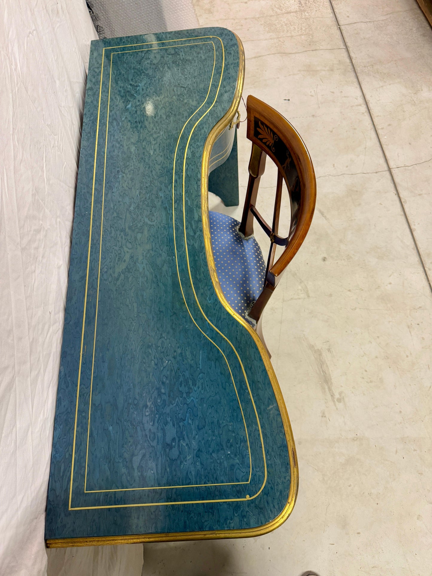 Console, scrivania con sedia in classico stile italiano anni '90