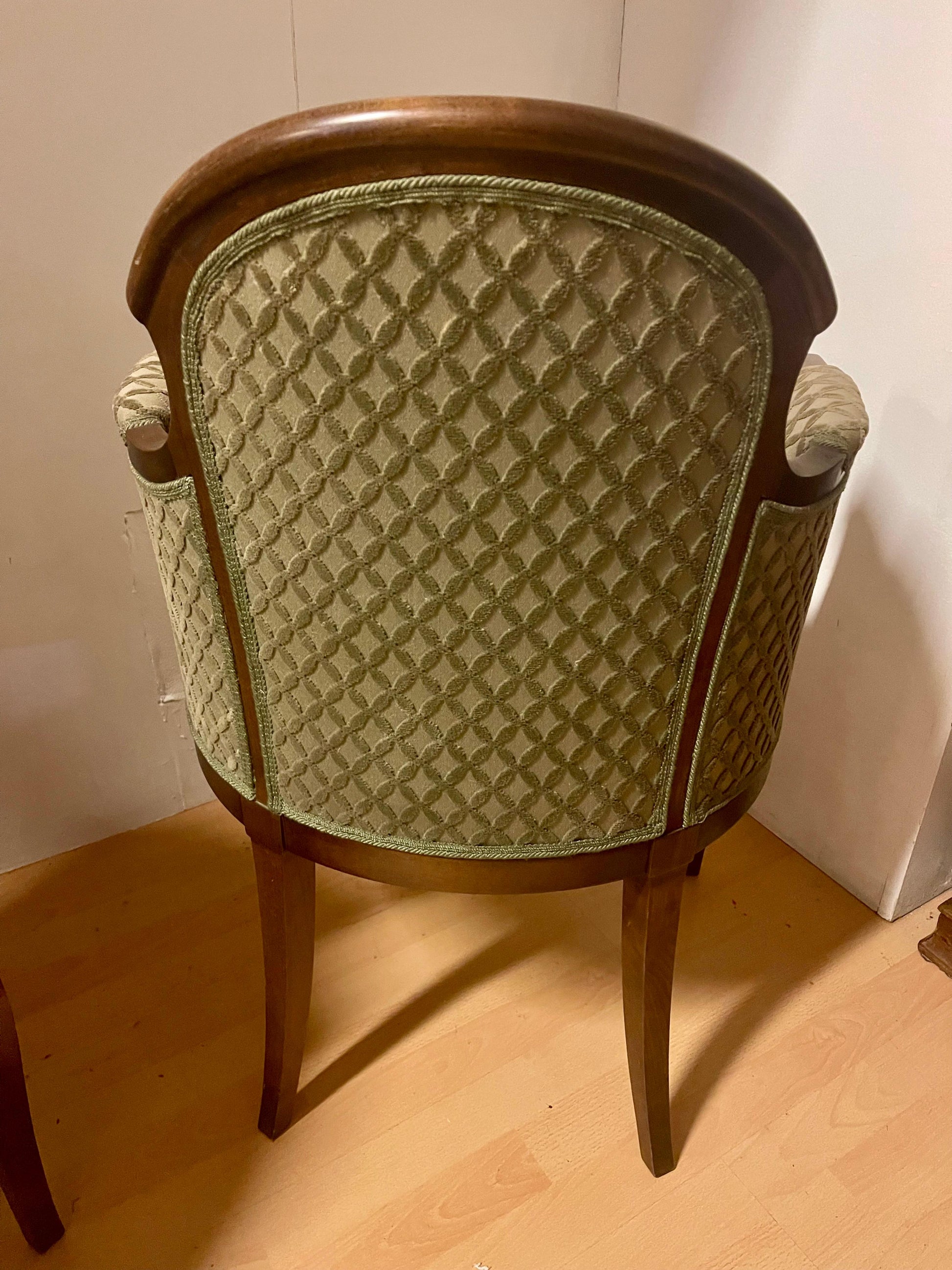 Coppia di poltroncine eleganti in stile classico Luigi Filippo
