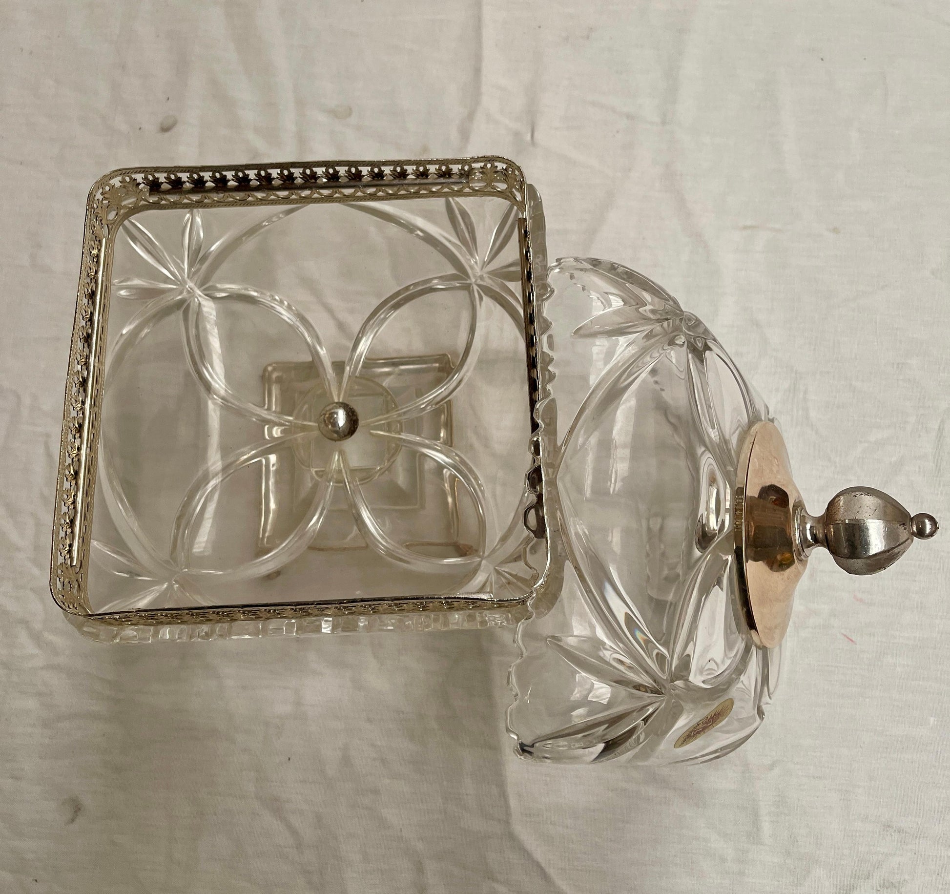 lussuosa ciotola in cristallo XX secolo italiano