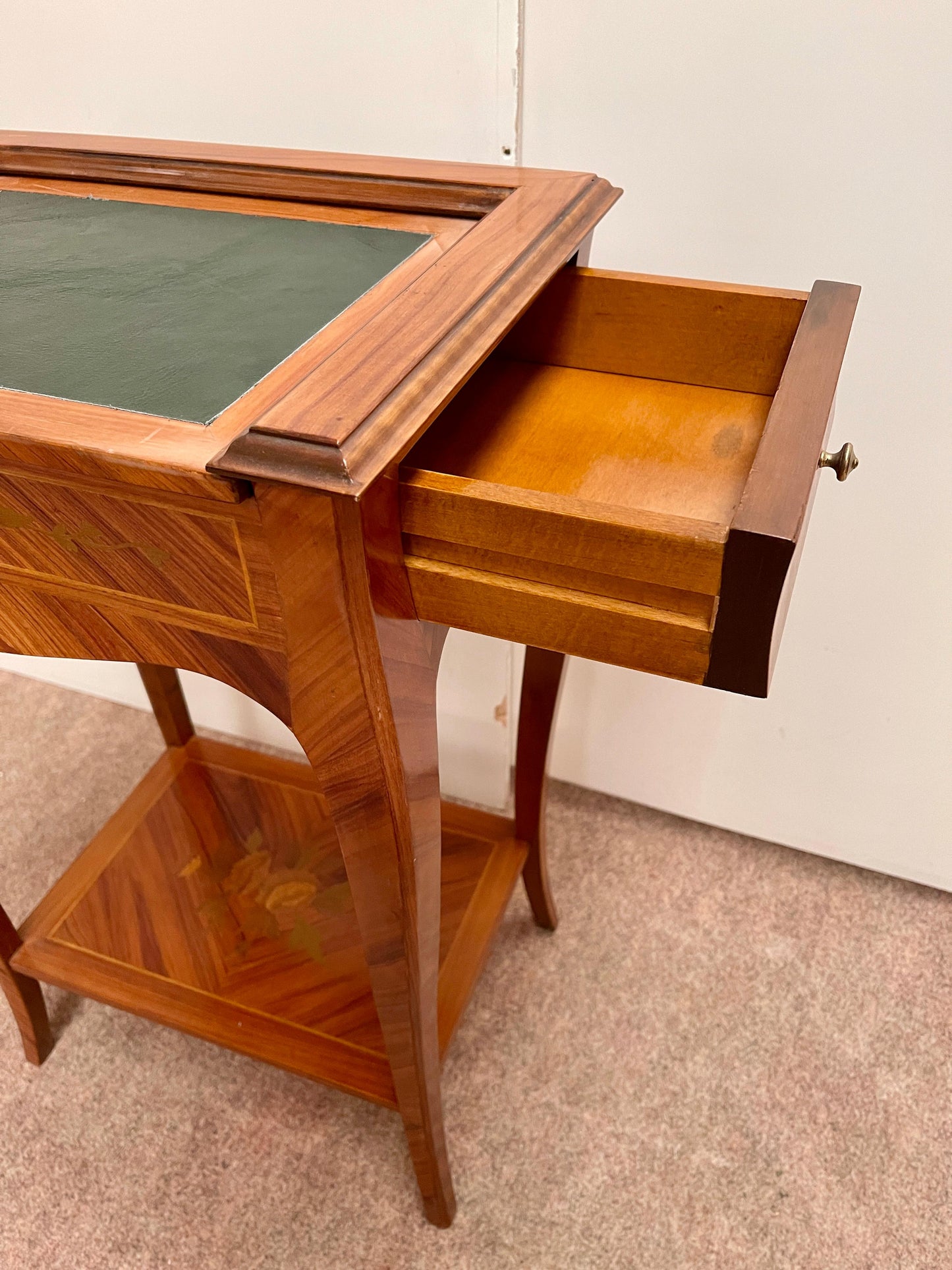 Tavolino da gioco per scacchi in legno Gueridon stile napoleon iii