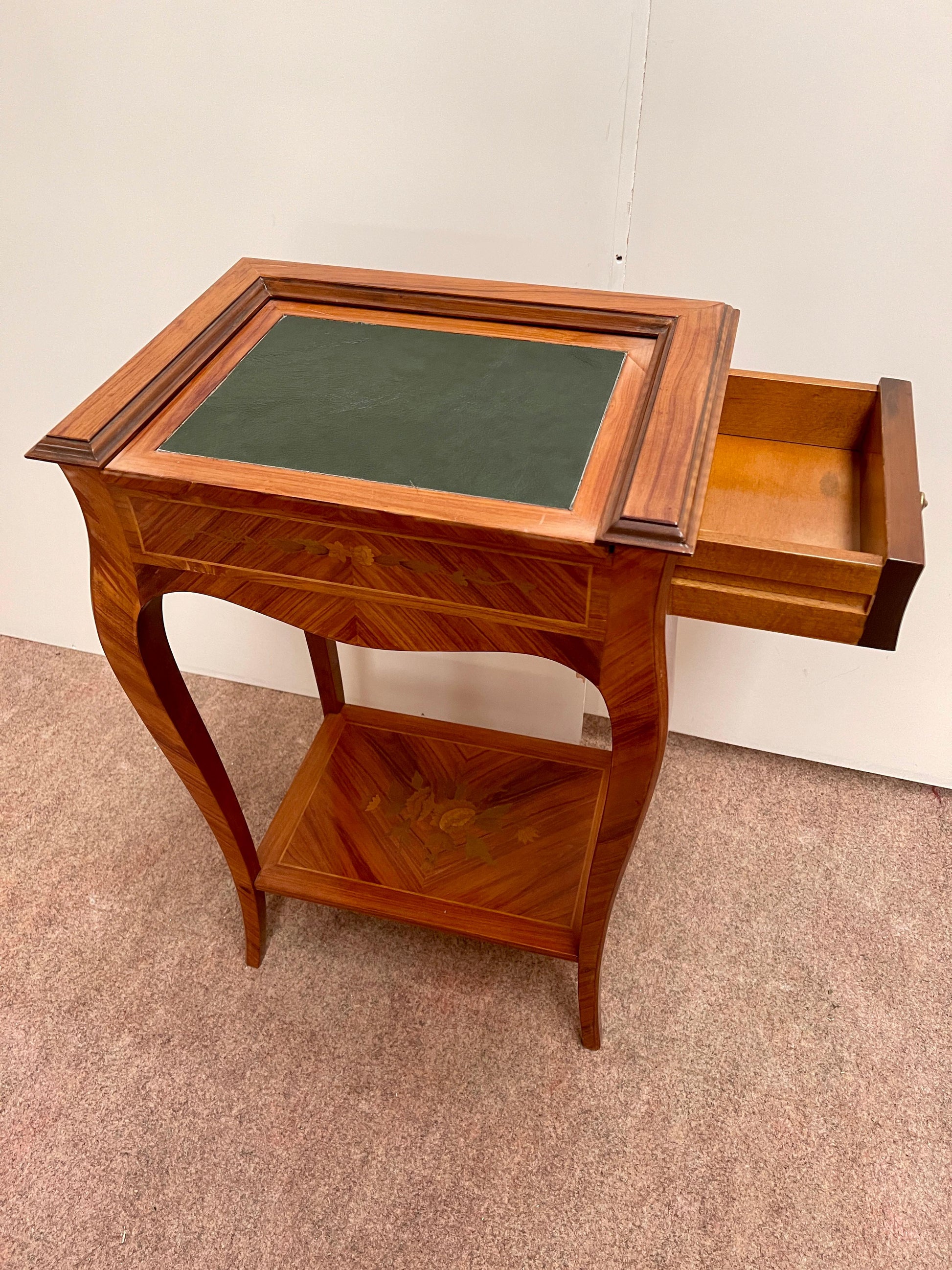 Tavolino da gioco per scacchi in legno Gueridon stile napoleon iii