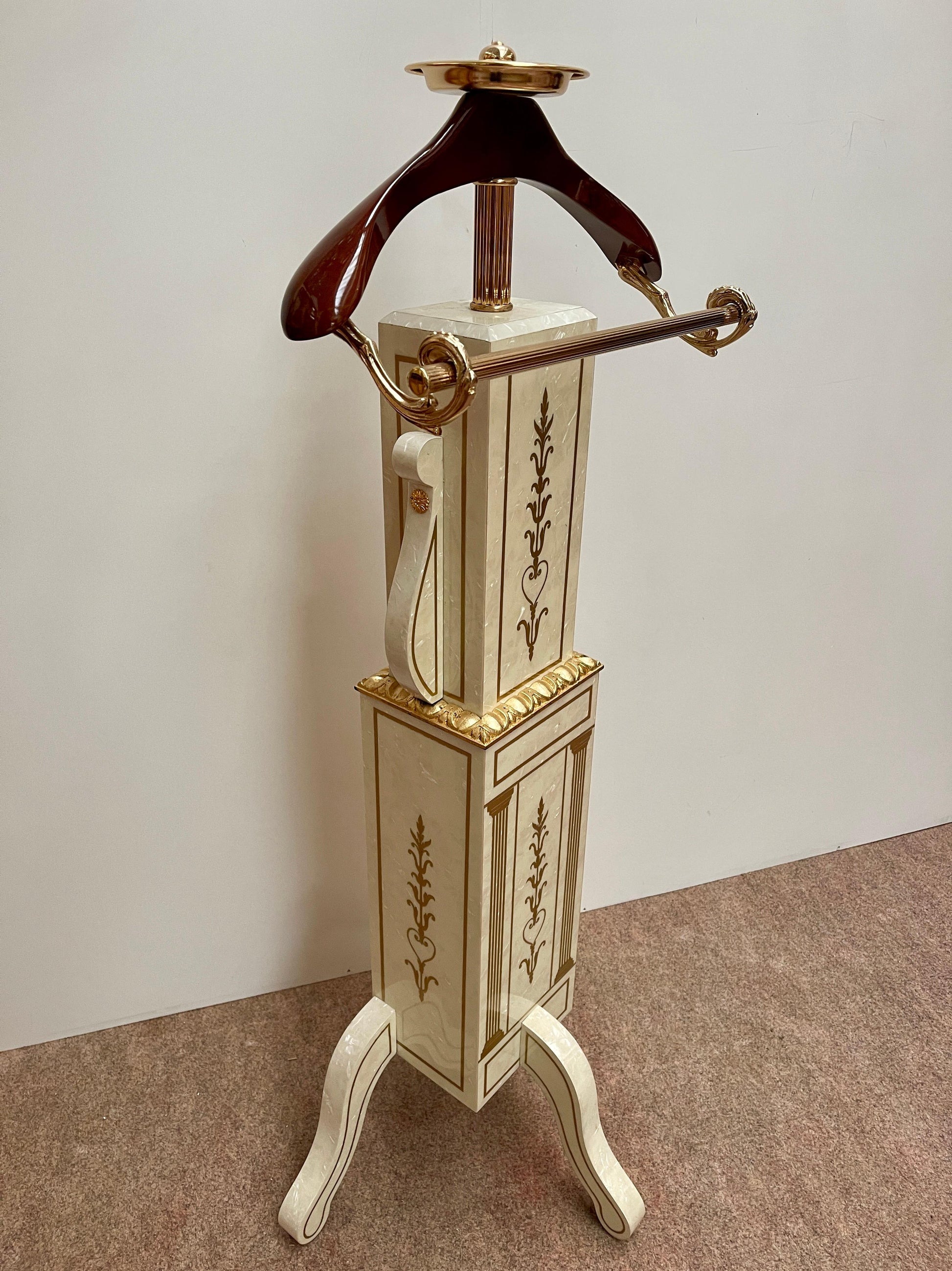 Appendiabiti di lusso italiano bianco by Domenico Rugiano anni '70 nuovo