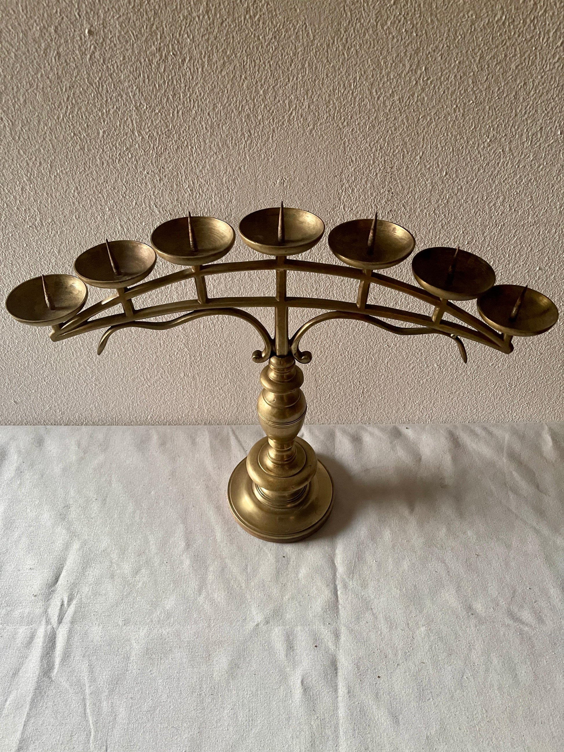 Raro candelabro antichi italiano a 7 fuochi