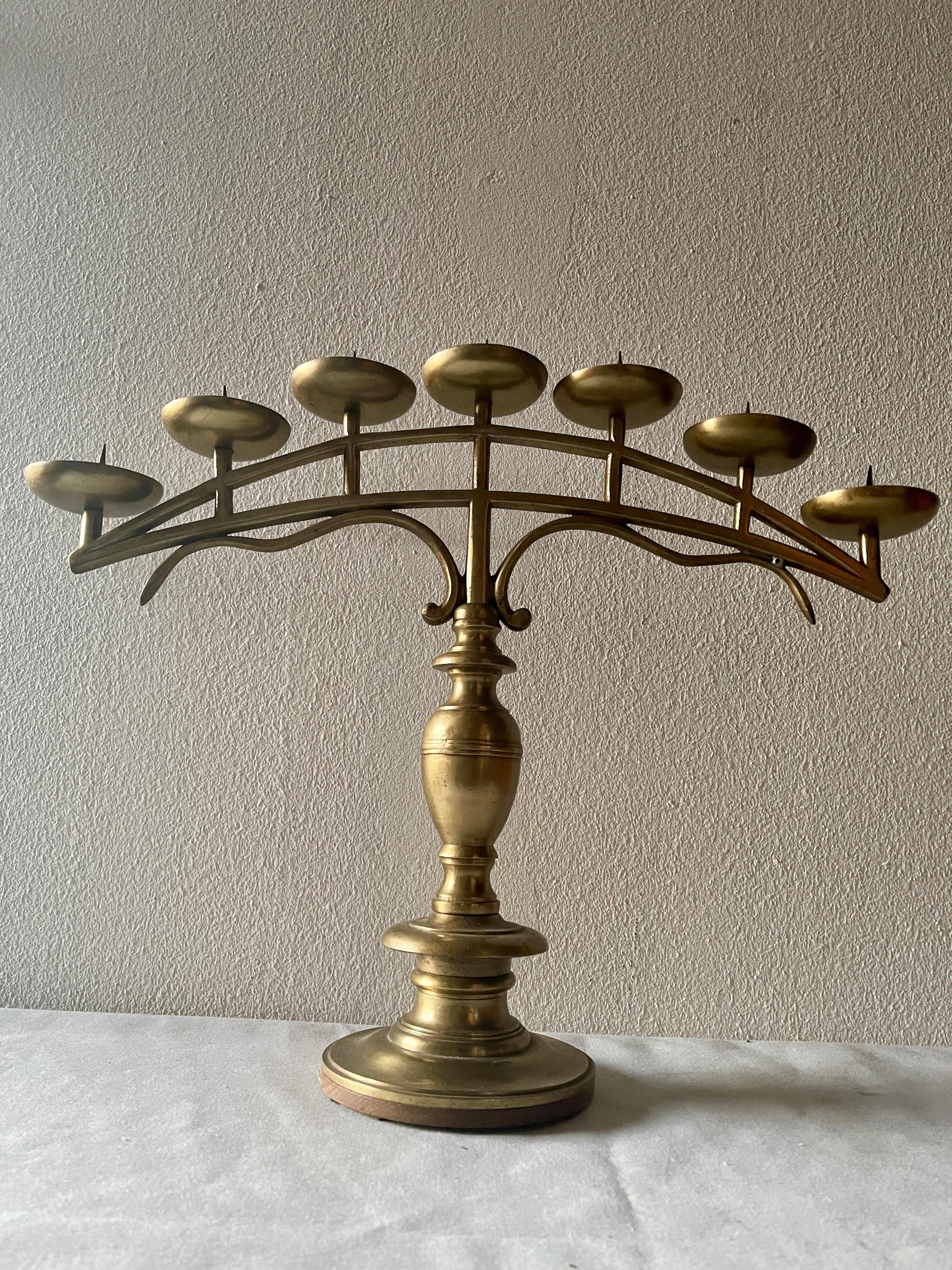 Raro candelabro antichi italiano a 7 fuochi