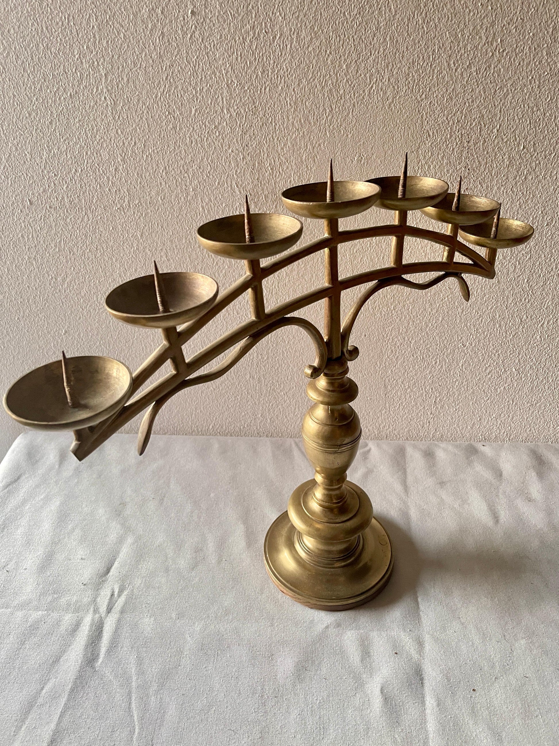 Raro candelabro antichi italiano a 7 fuochi