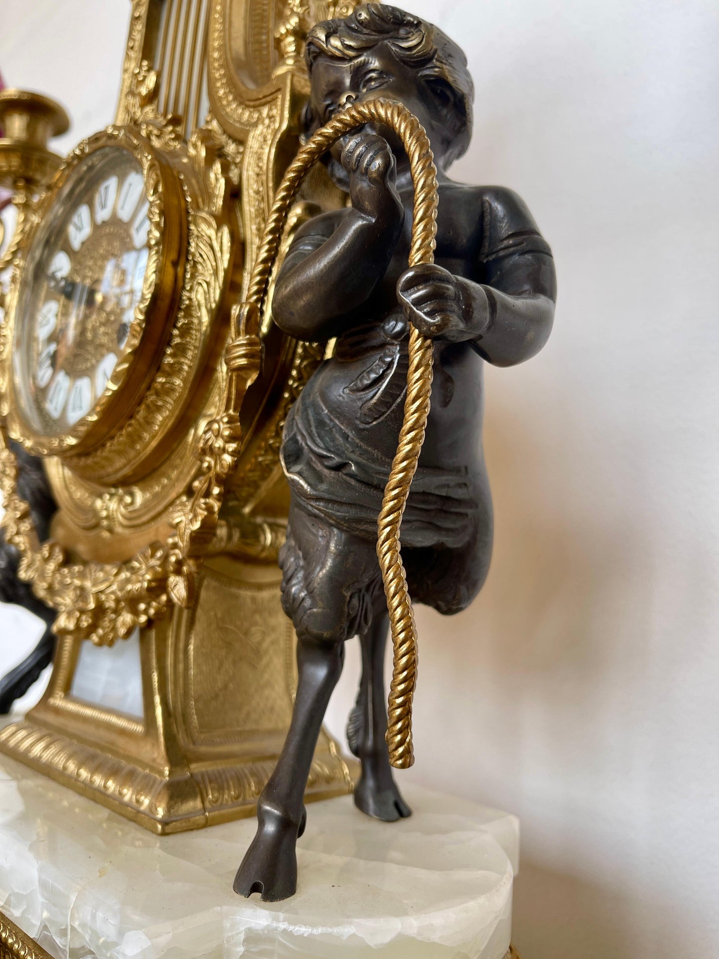 Trittico orologio italiano imperial Luigi XVI anni '70