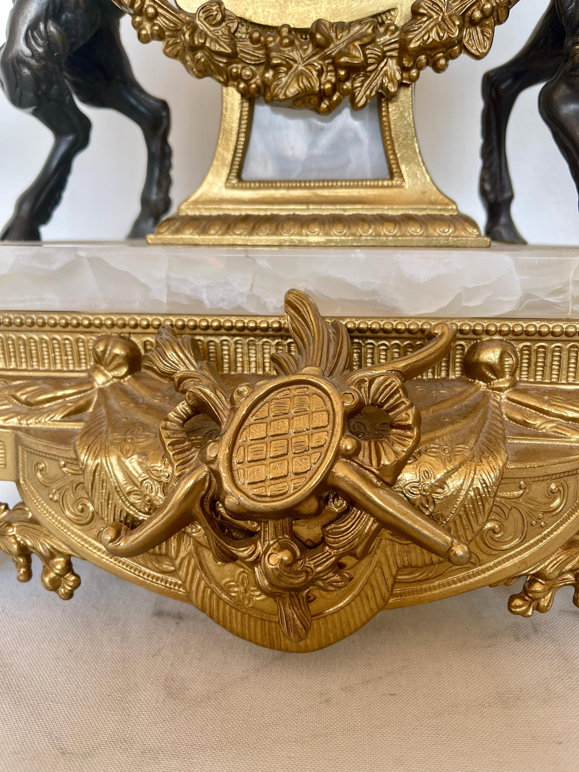 Trittico orologio italiano imperial Luigi XVI anni '70