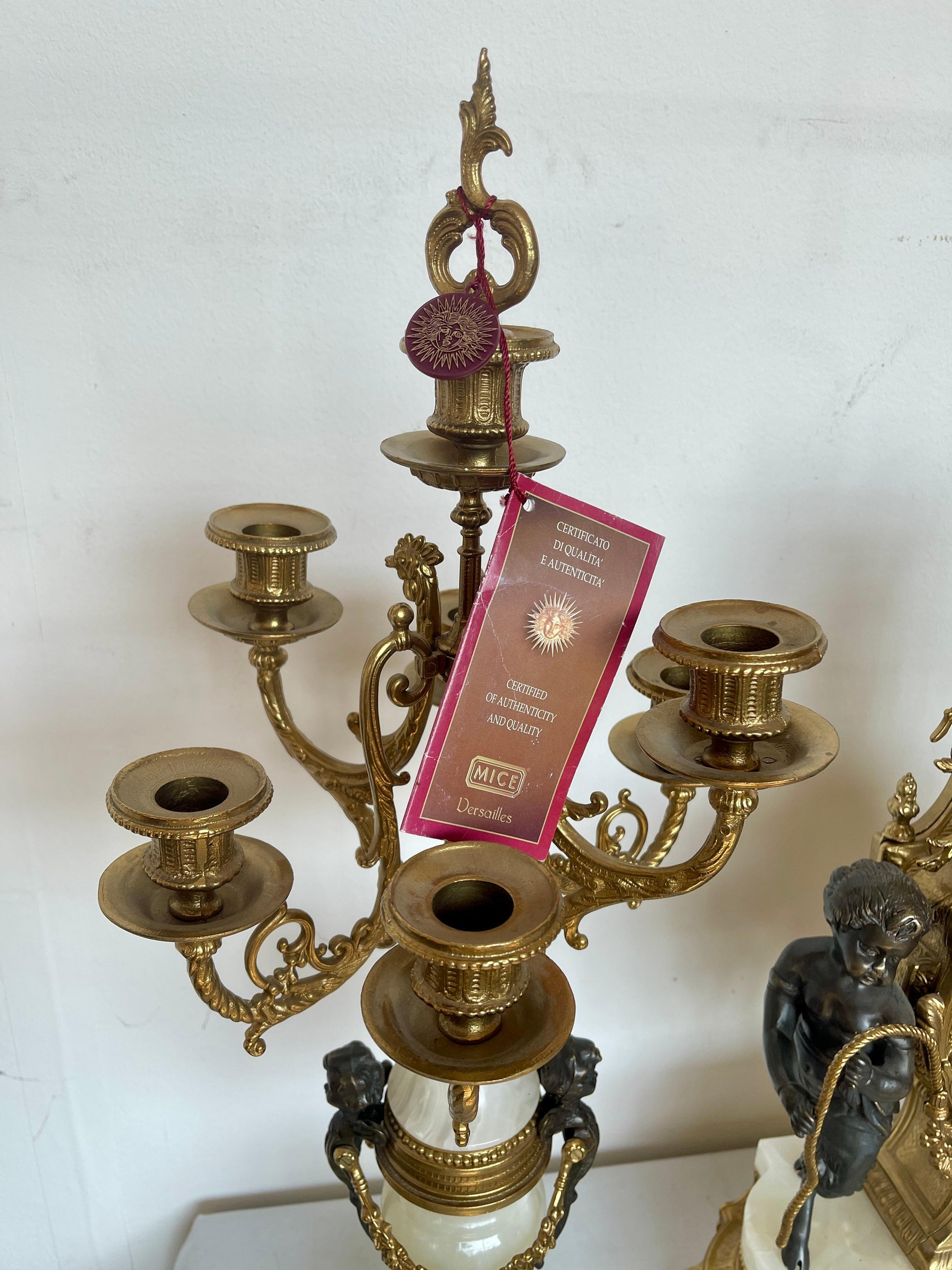 Trittico orologio italiano imperial Luigi XVI anni '70