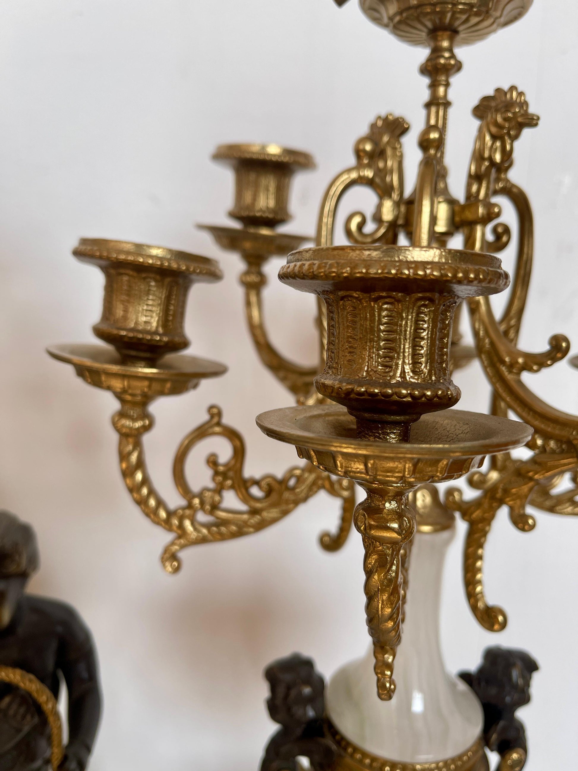 Trittico orologio italiano imperial Luigi XVI anni '70