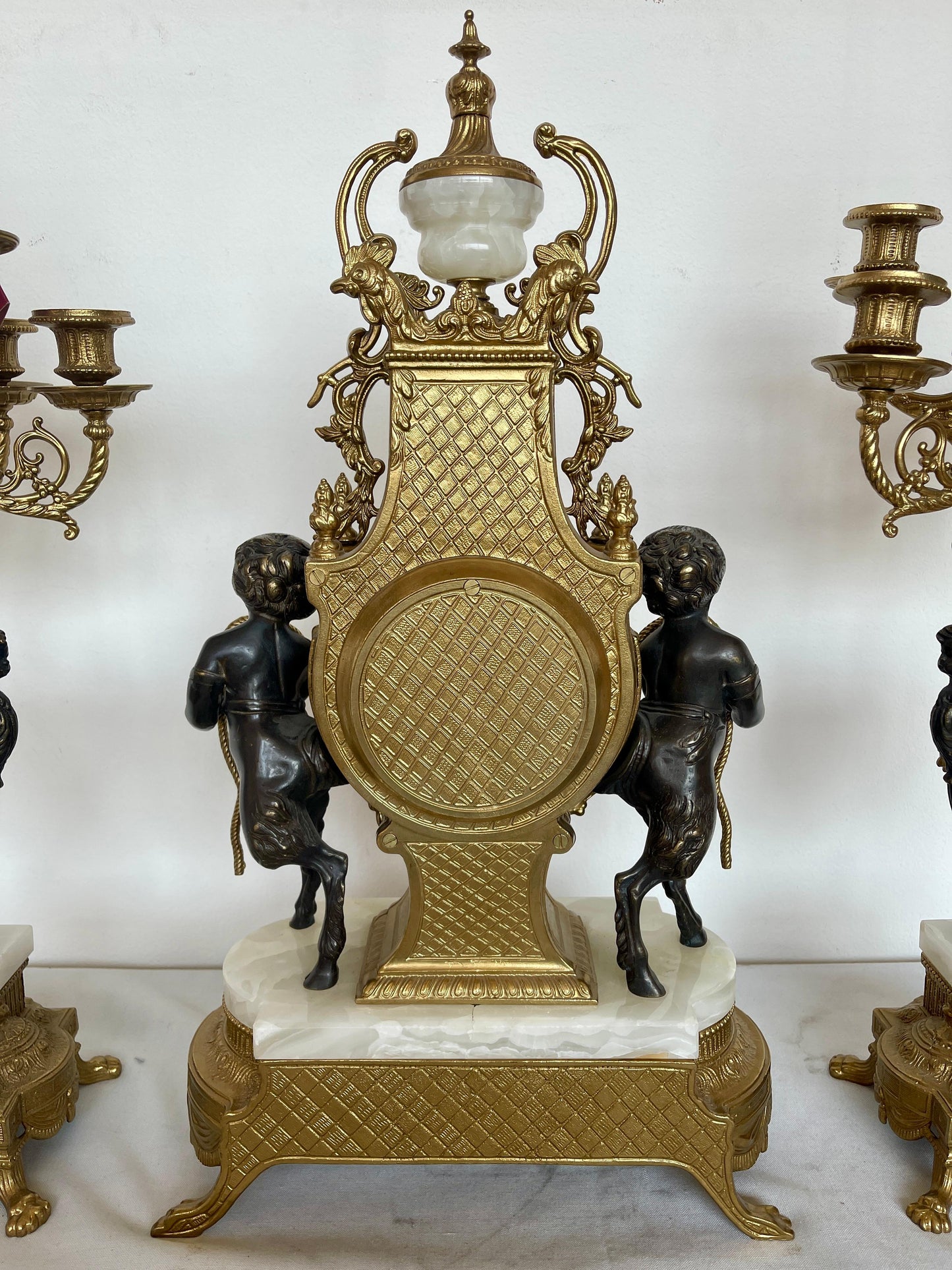 Trittico orologio italiano imperial Luigi XVI anni '70