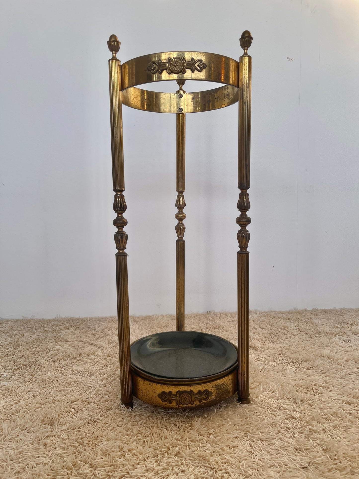 Portaombrelli in ottone stile Mid-Century moderno anni '60 italian