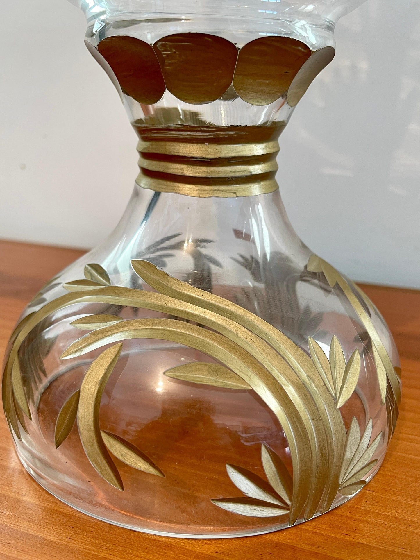 Coppa vaso in cristallo stile francese anni '90