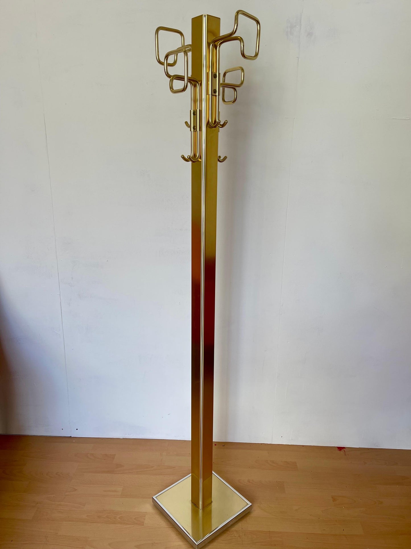 Attacapanni in ottone design belgo chrom vintage anni '90