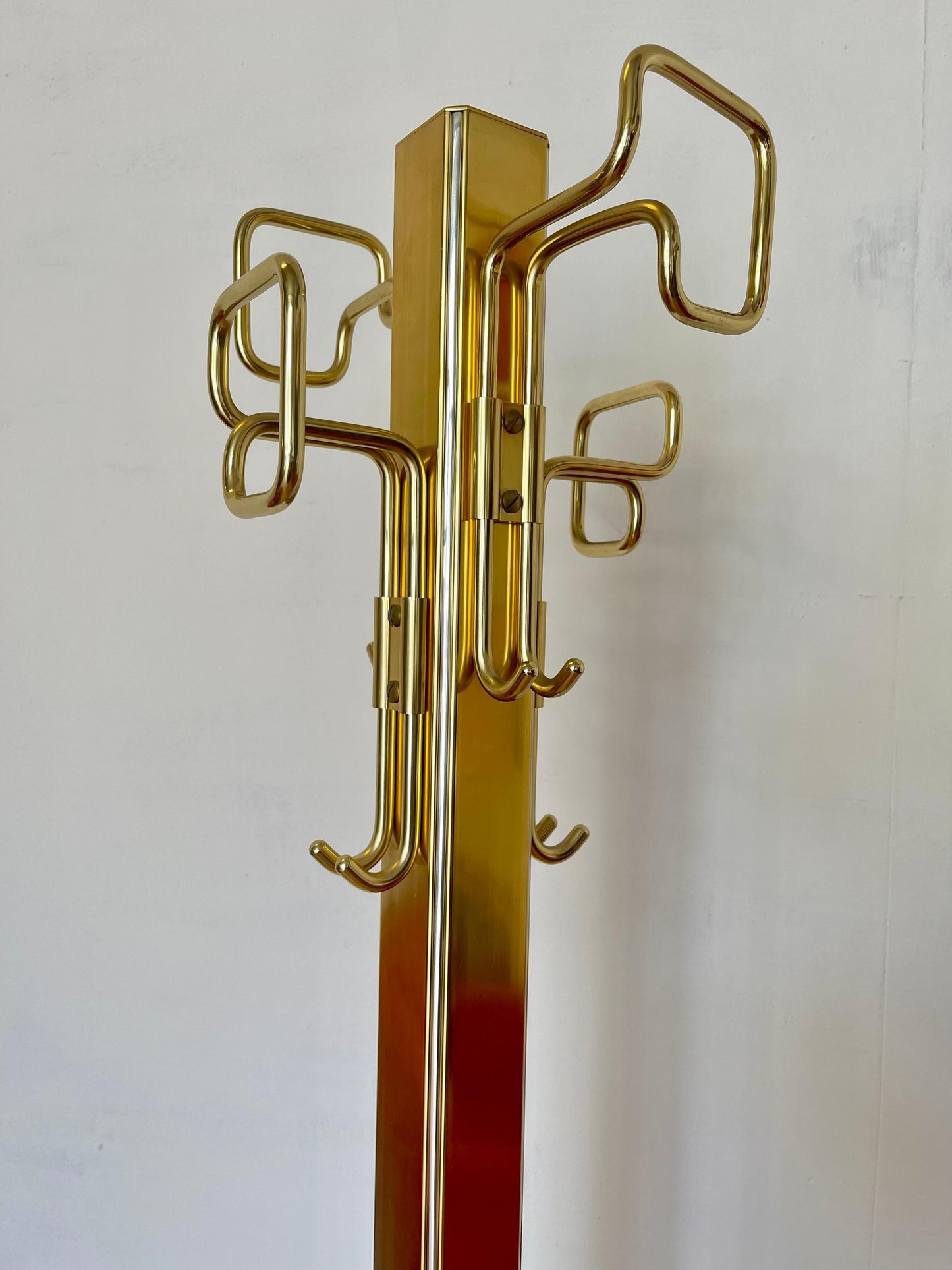 Attacapanni in ottone design belgo chrom vintage anni '90