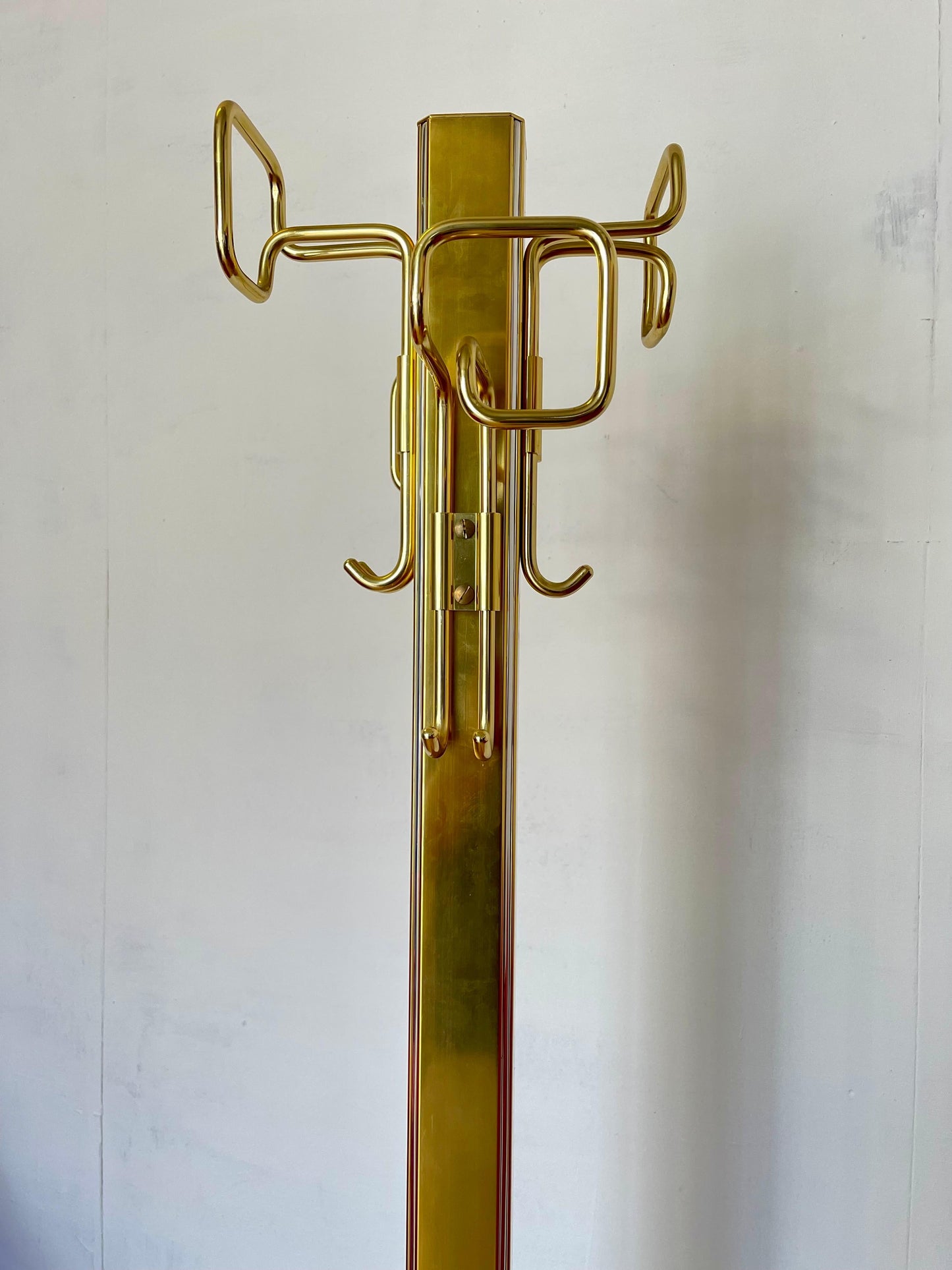 Attacapanni in ottone design belgo chrom vintage anni '90