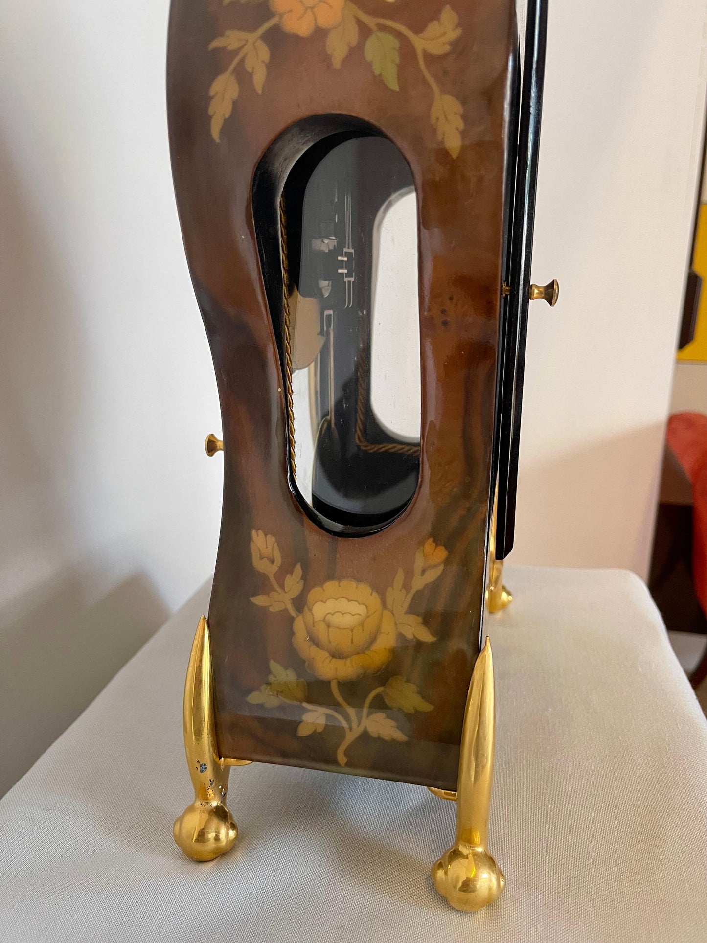 Orologio da tavolo in legno stile francese a batteria anni 90 Nuova