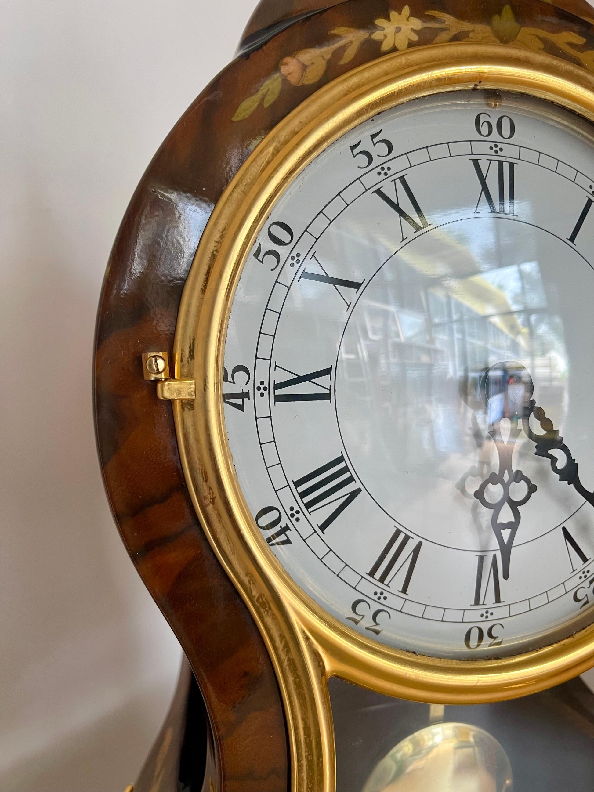 Orologio da tavolo in legno stile francese a batteria anni 90 Nuova