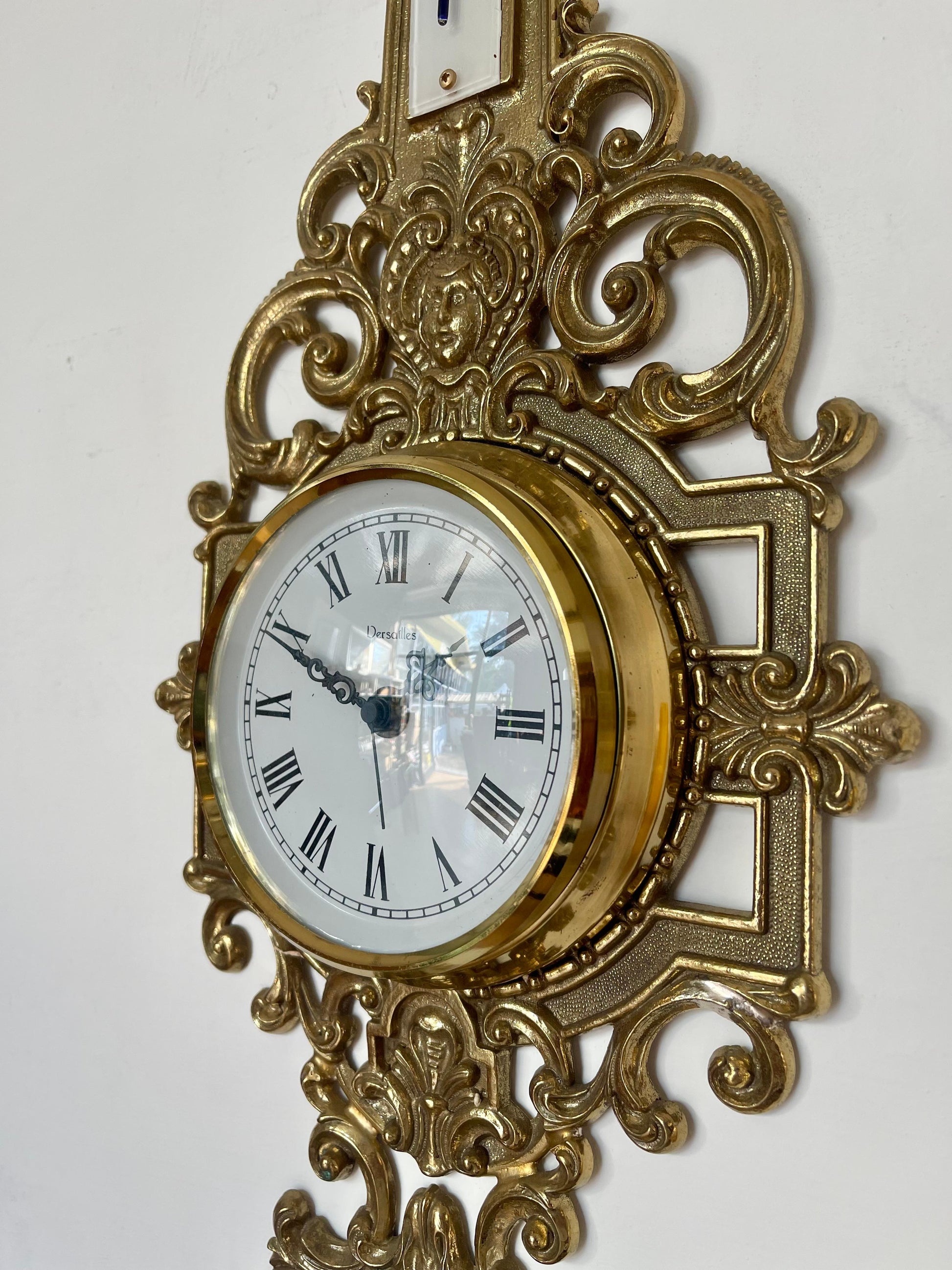 Bellisimo Orologio con barometro in ottone anni 2000 - Nuovo