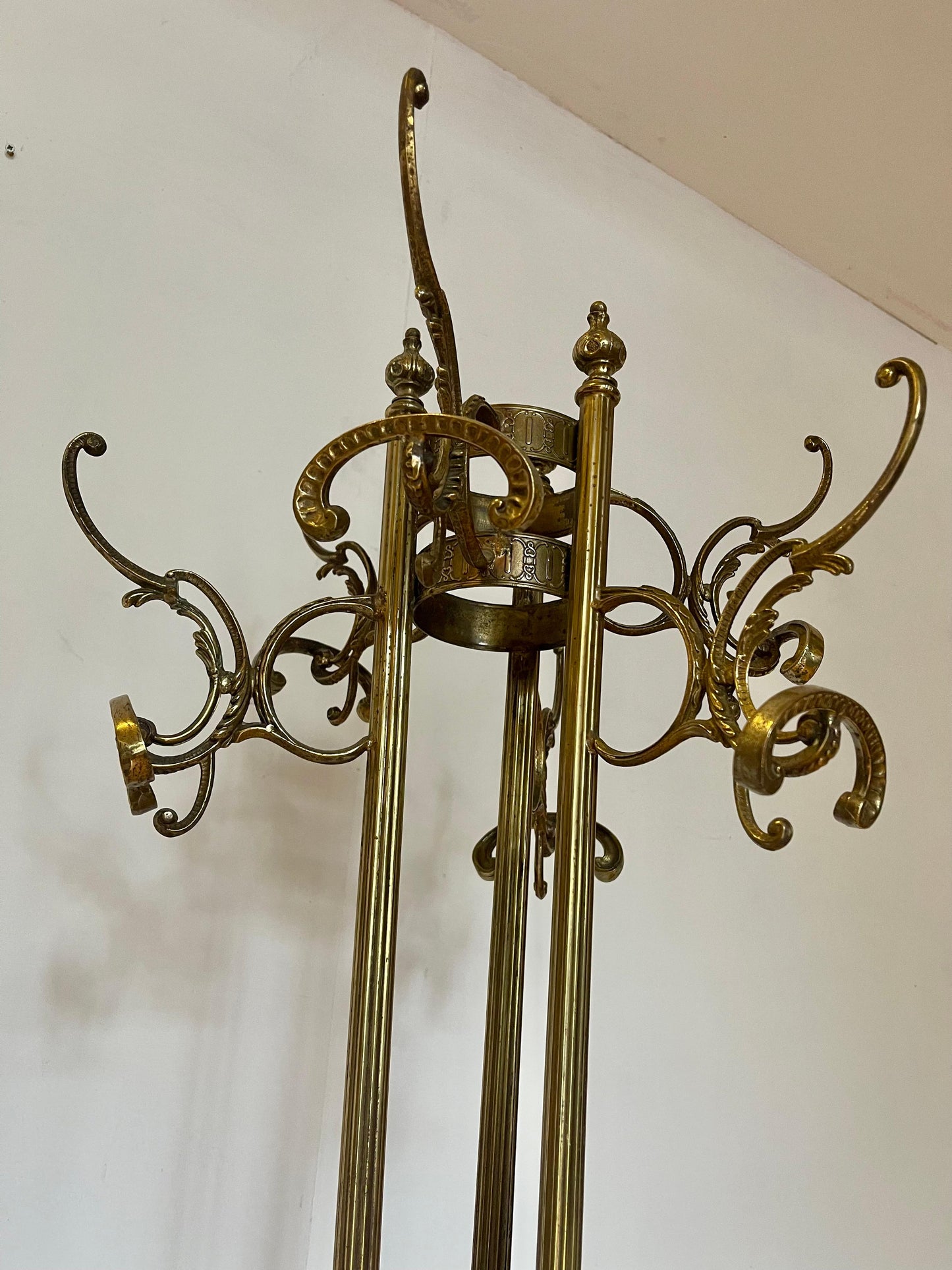 Raro Appendiabiti in ottone 1980