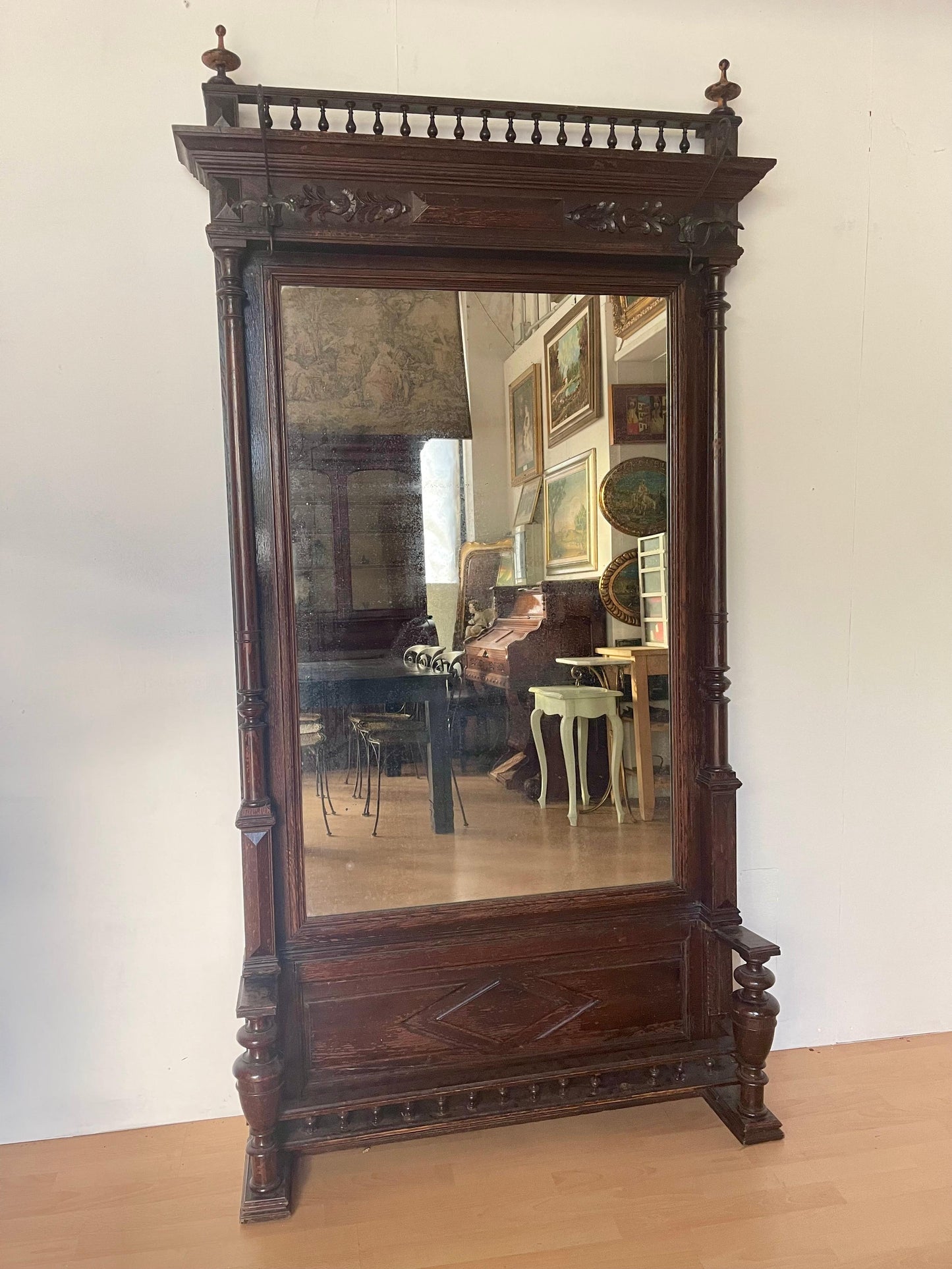 Antico specchio da camino italiano, XX secolo