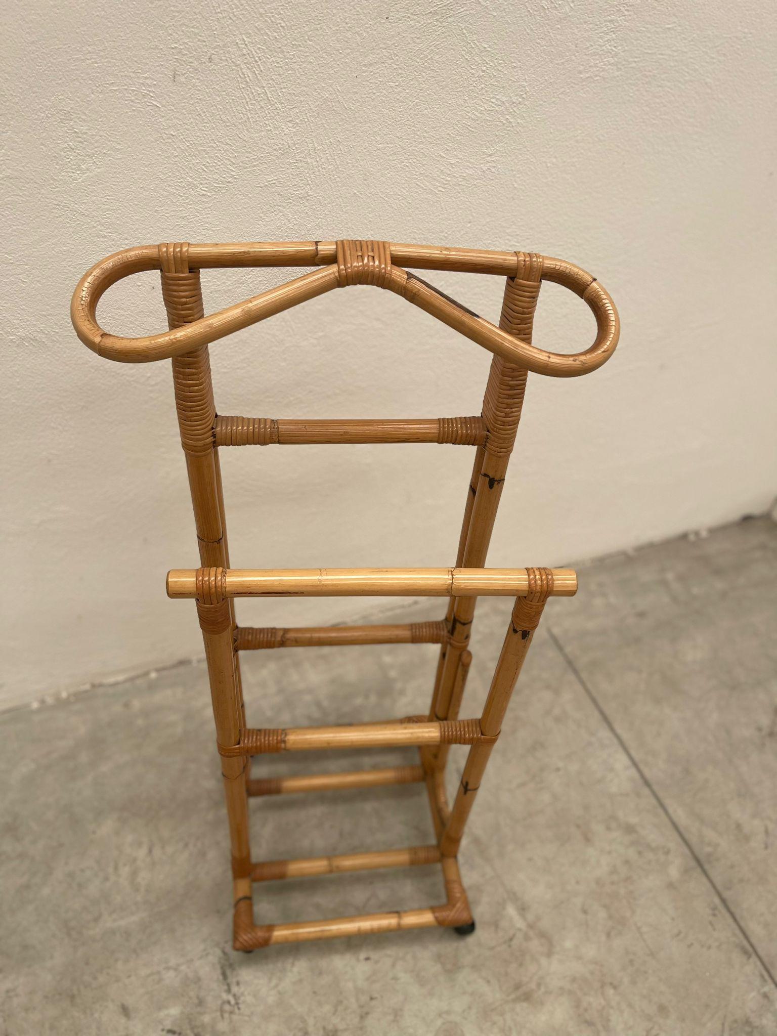 Appendiabiti in bambù italiano degli anni '70