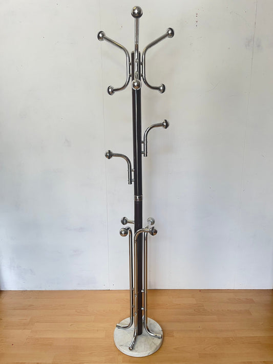 Appendiabiti in Marmo e Cromo - Design Elegante e Moderno