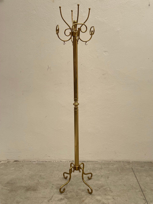 Appendiabiti di lusso in ottone dortato italiano anni '70
