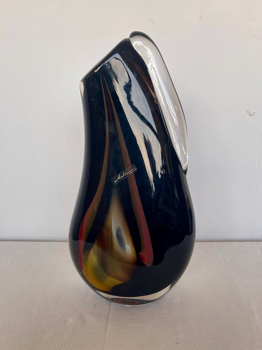 Scultura/Vaso in Vetro Sommerso Firmato – Murano Style