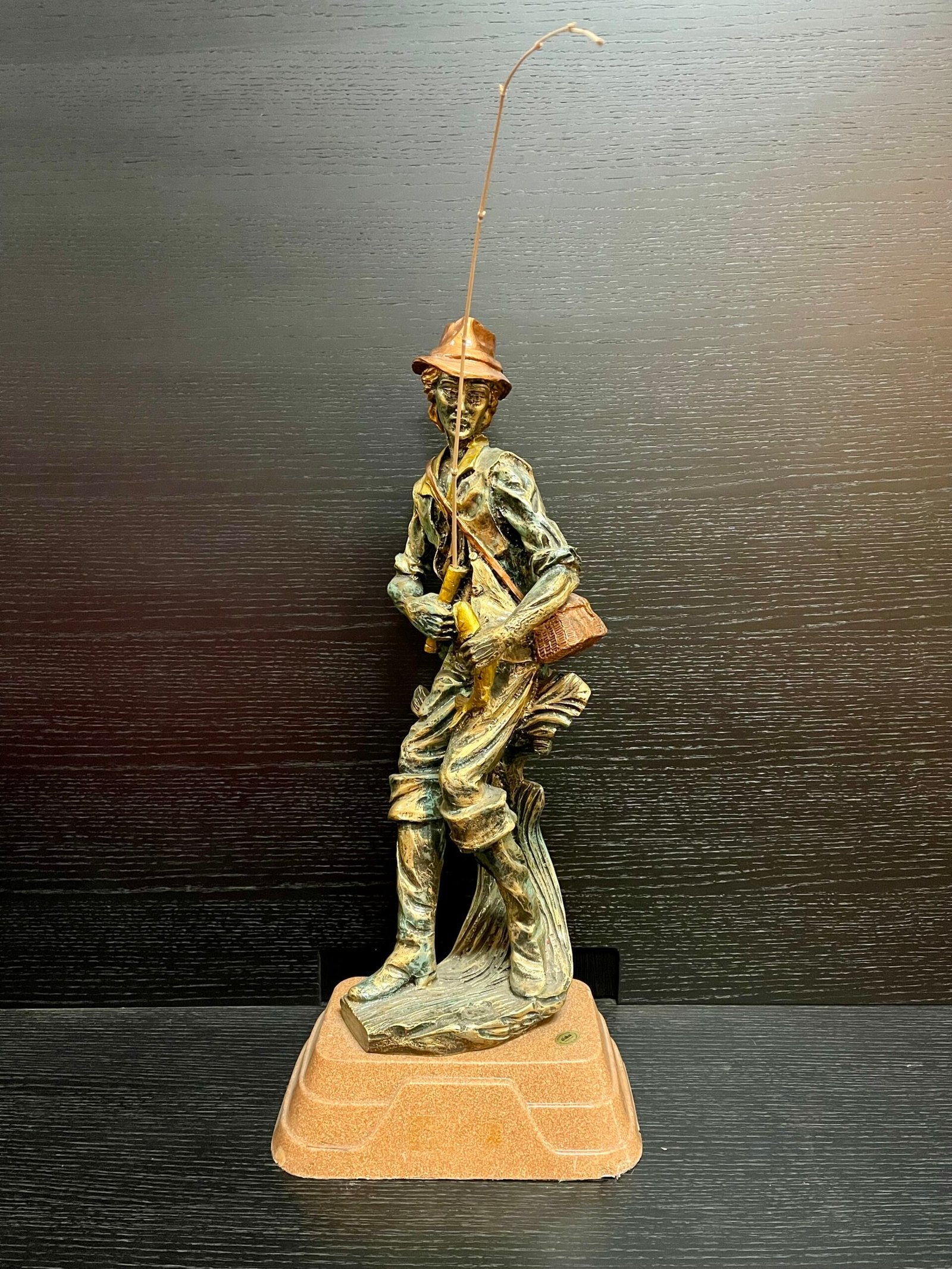 Statua "Il Pescatore" in Bronzo Patinato