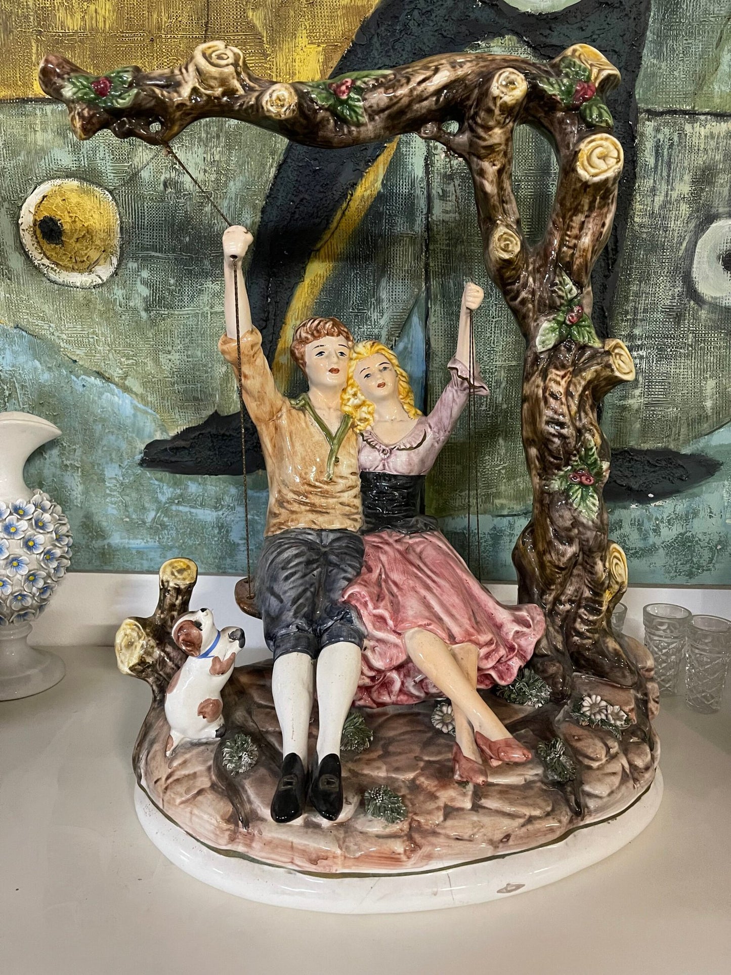 Coppia su Altalena «Nao Lladro» o similare – Collezione Natalia