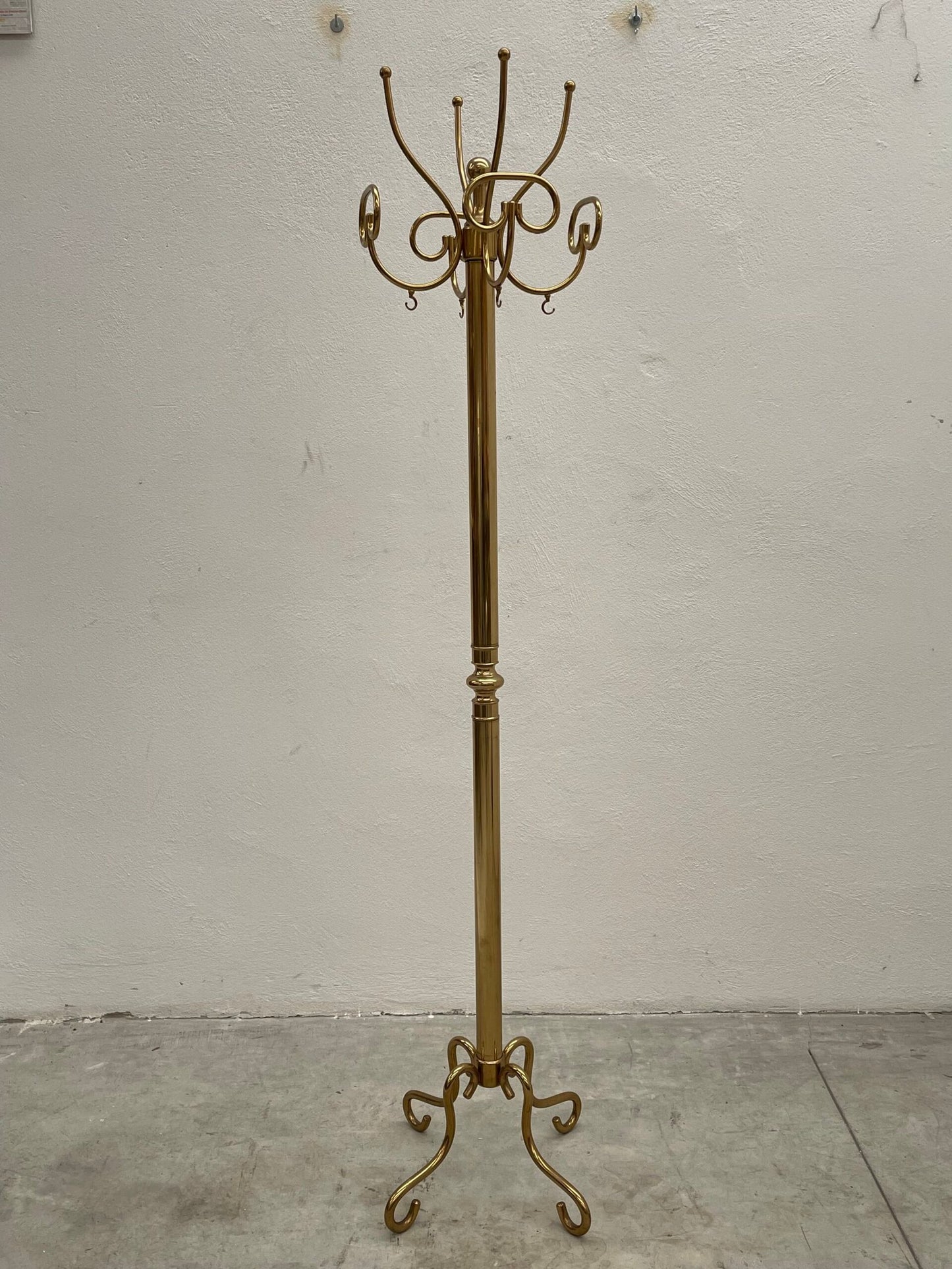 Appendiabiti di lusso in ottone dortato italiano anni '70