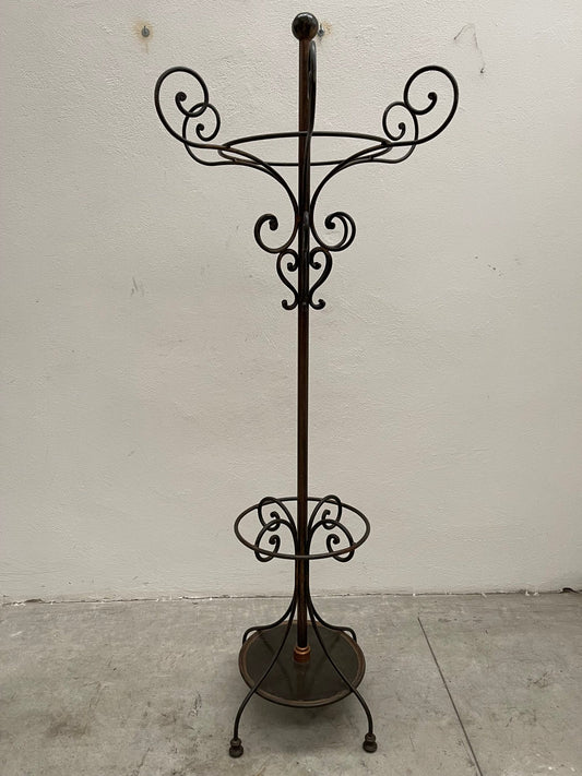 Appendiabiti da Terra in Ferro Battuto – Stile Liberty
