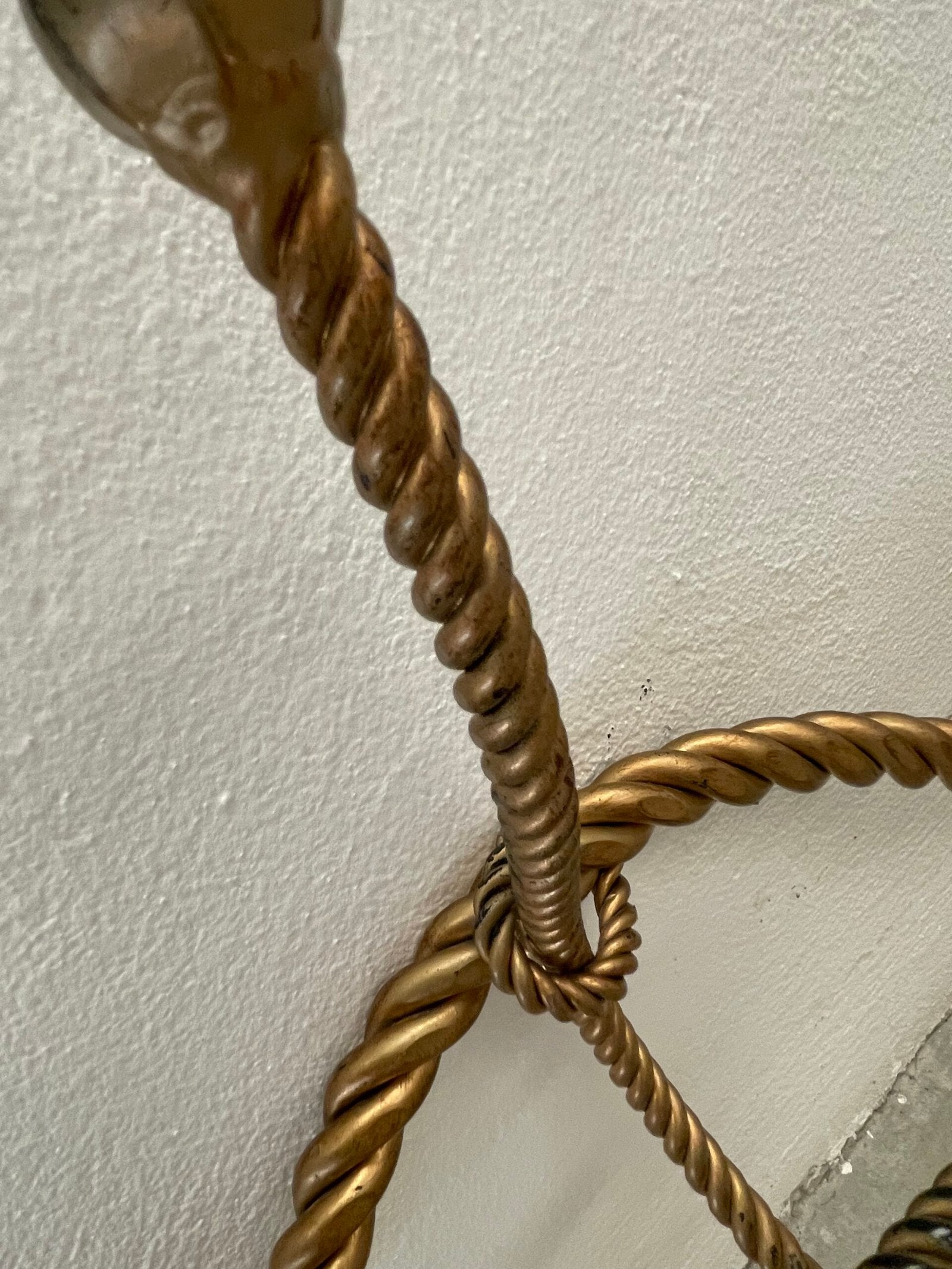 Appendiabiti in bronzo stile corda XX secolo italiano